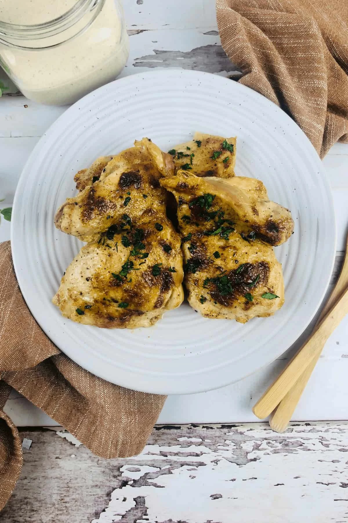 Chicken with White Barbecue Sauce