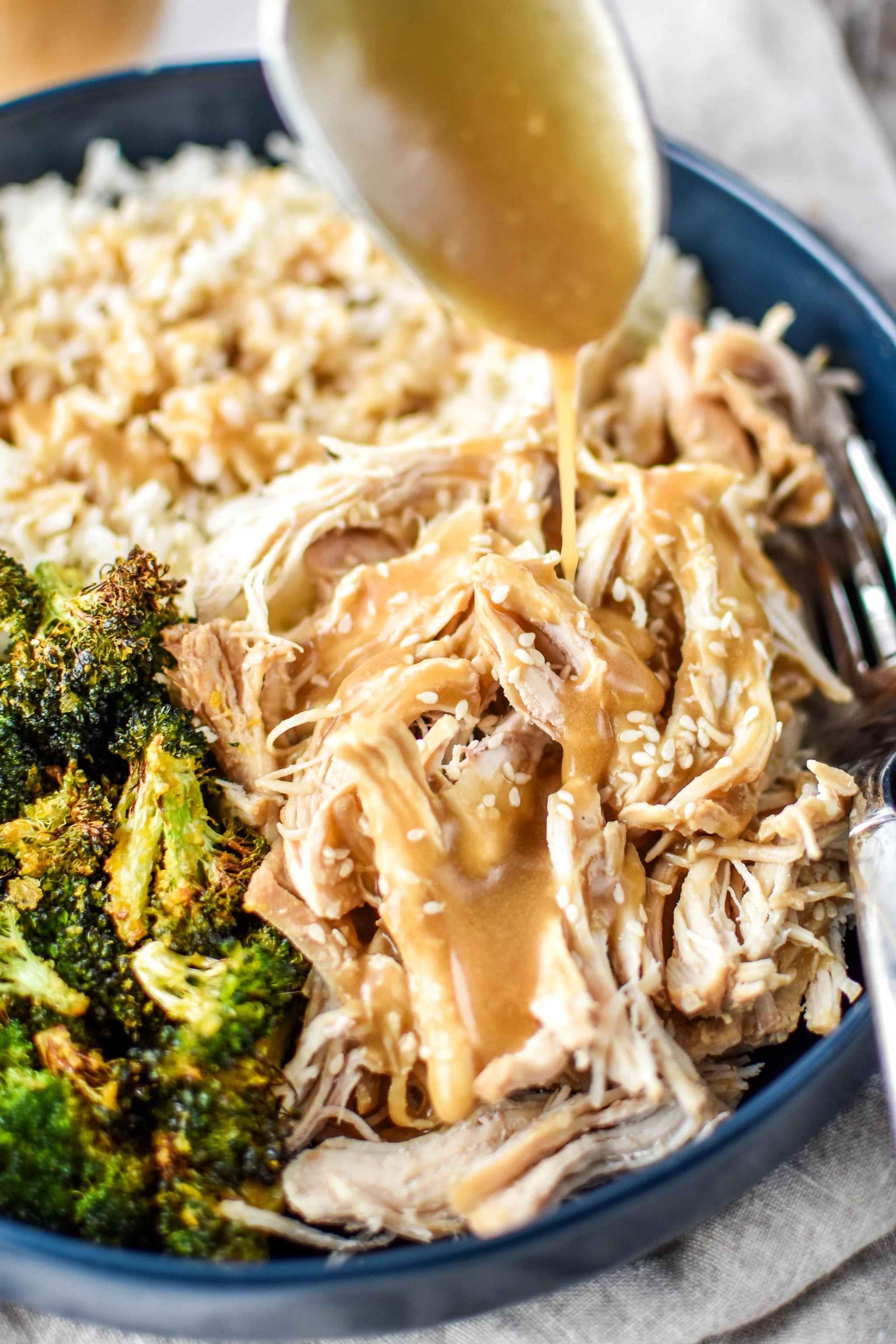 Instant Pot Sesame Shredded Chicken