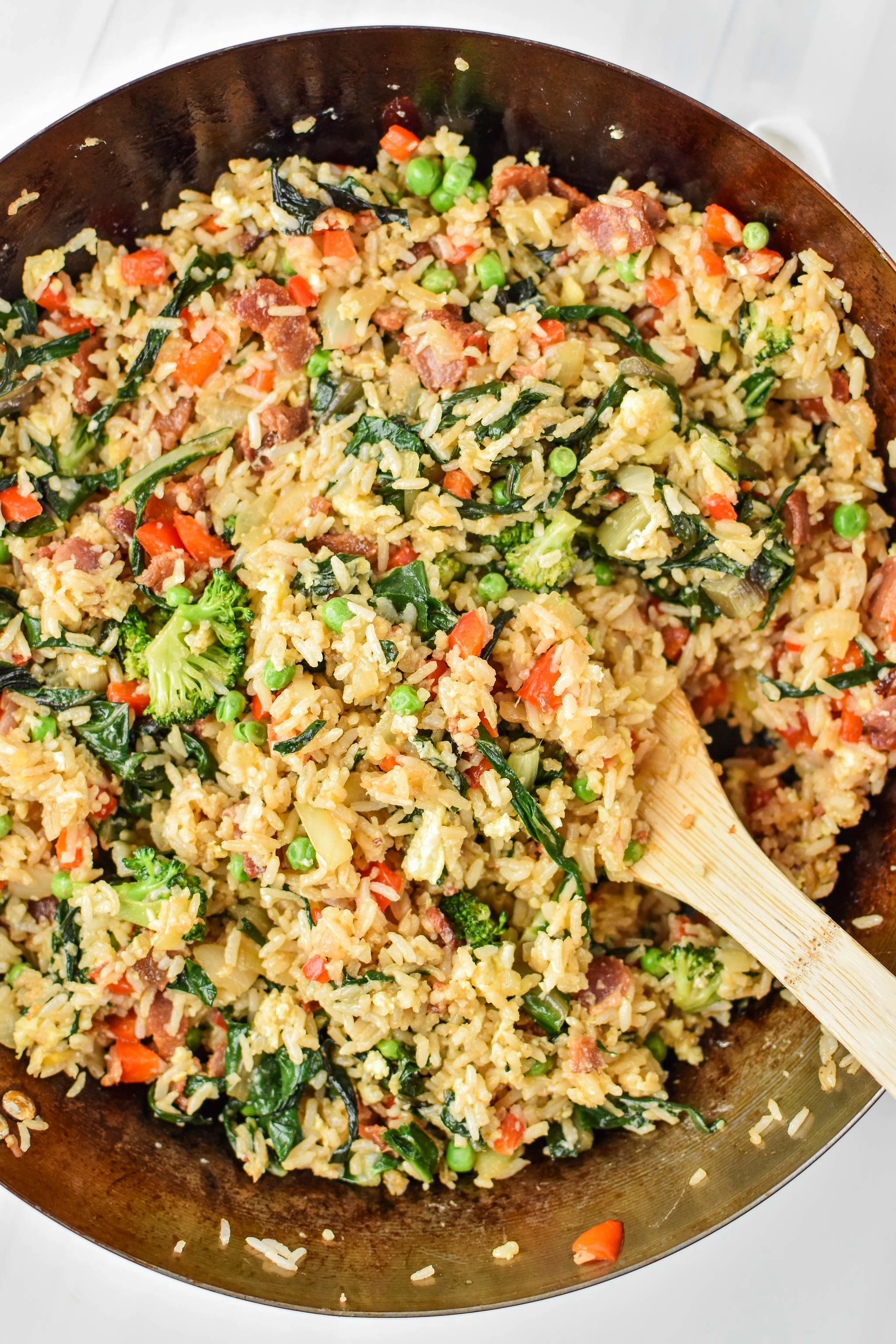 Veggie Packed Breakfast Fried Rice