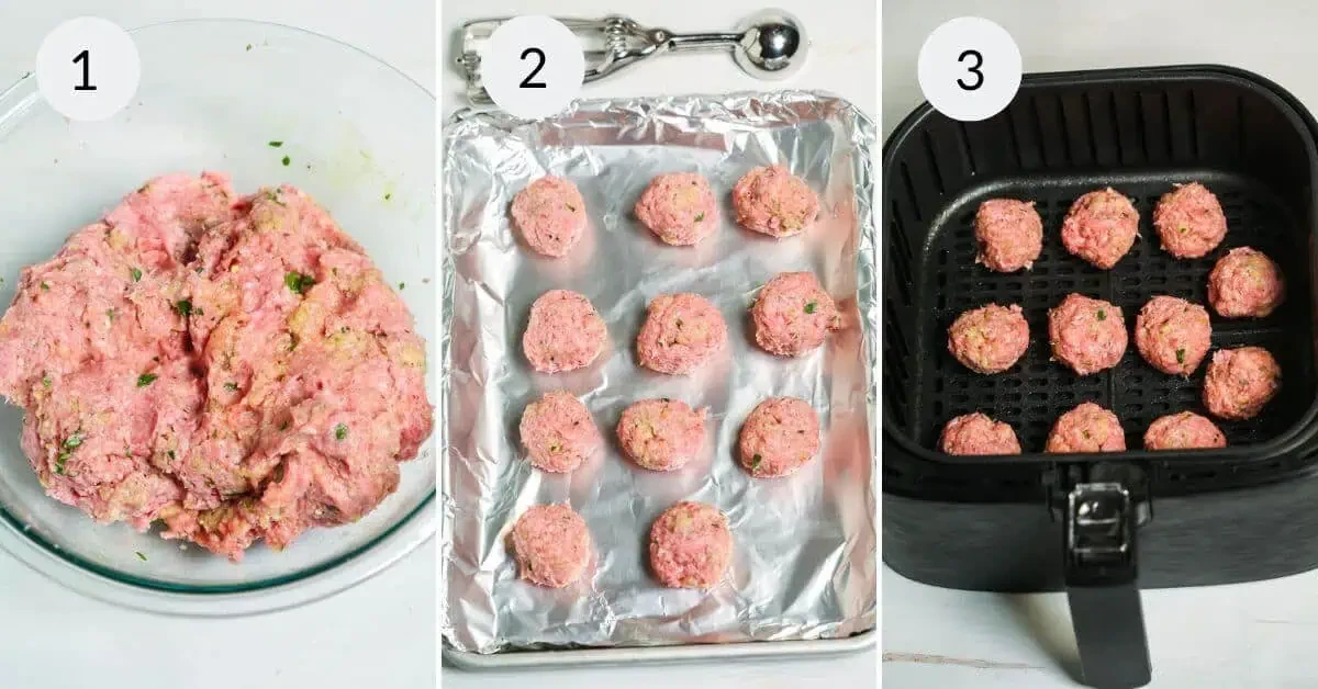 Air Fryer Turkey Meatballs