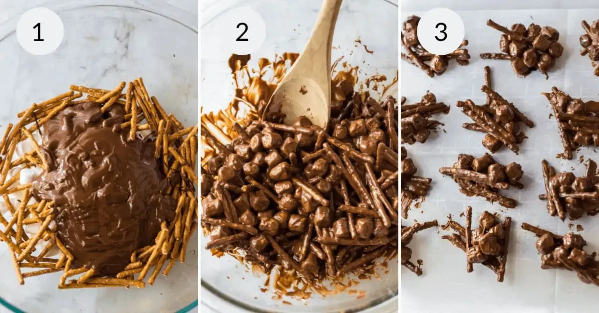 Peanut Butter Chocolate Haystacks