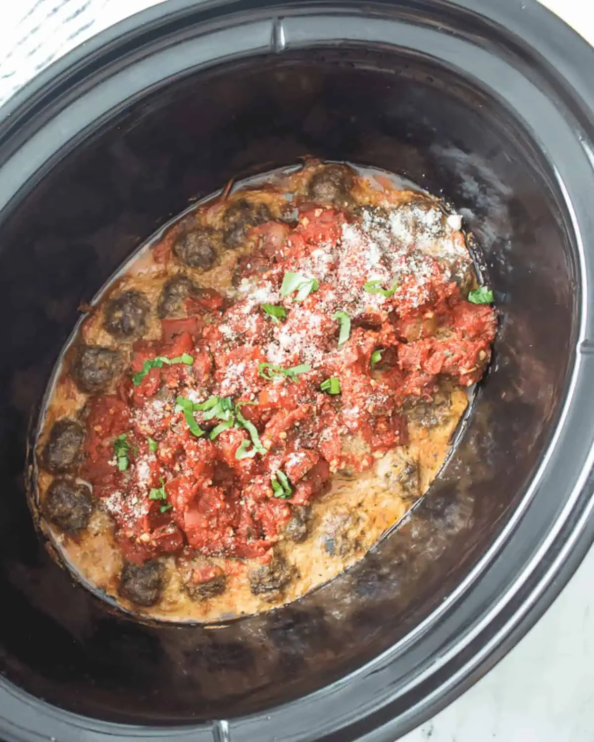 Crock Pot Italian Meatballs and Sauce