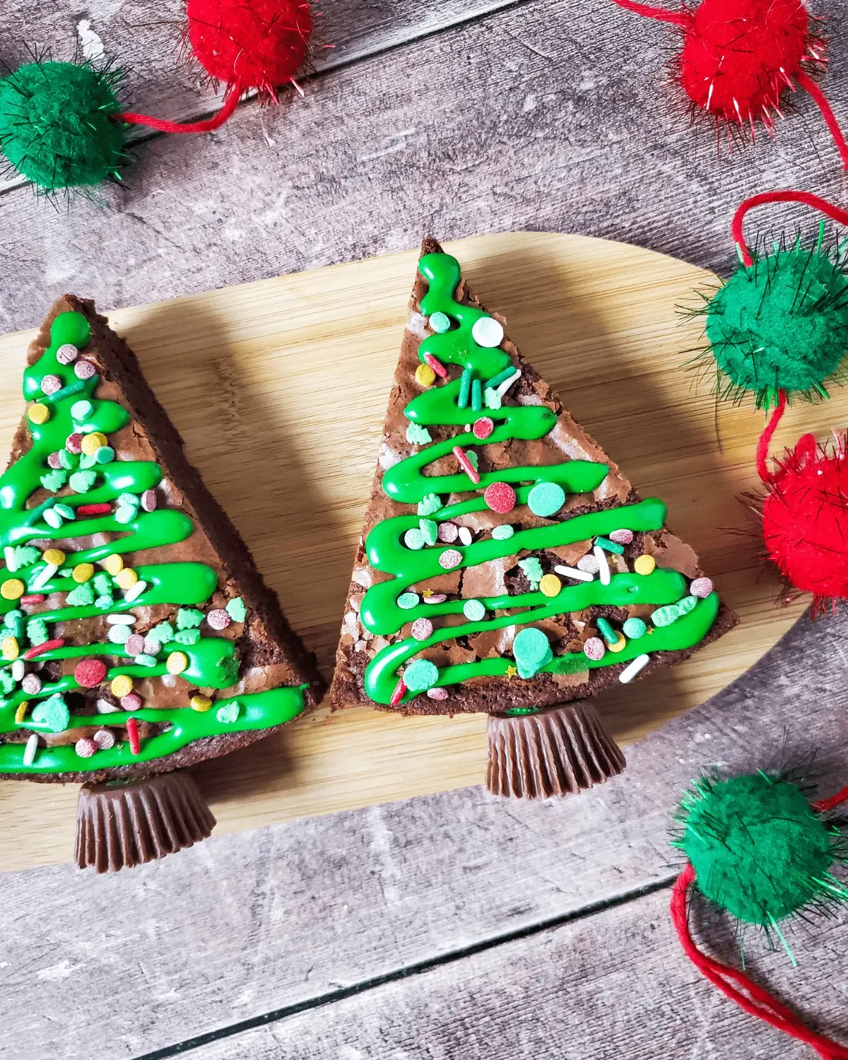 Christmas Tree Brownies