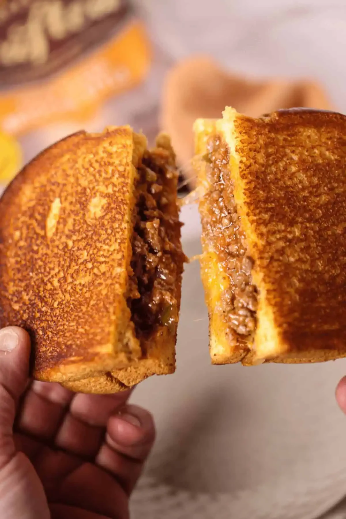 Sloppy Joe Grilled Cheese