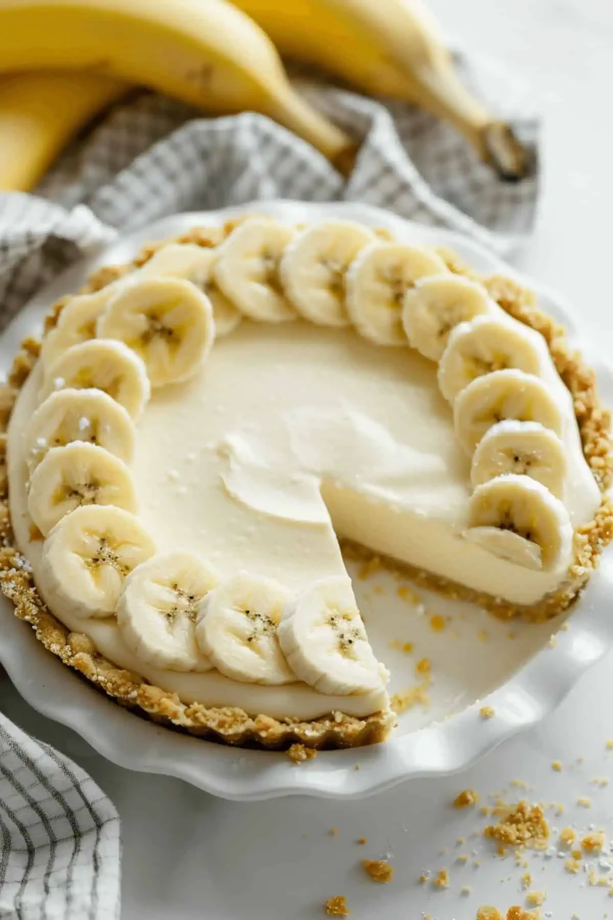 No Bake Banana Cheesecake