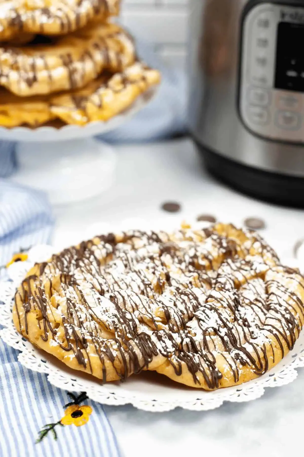 Homemade Funnel Cake in the Instant Pot