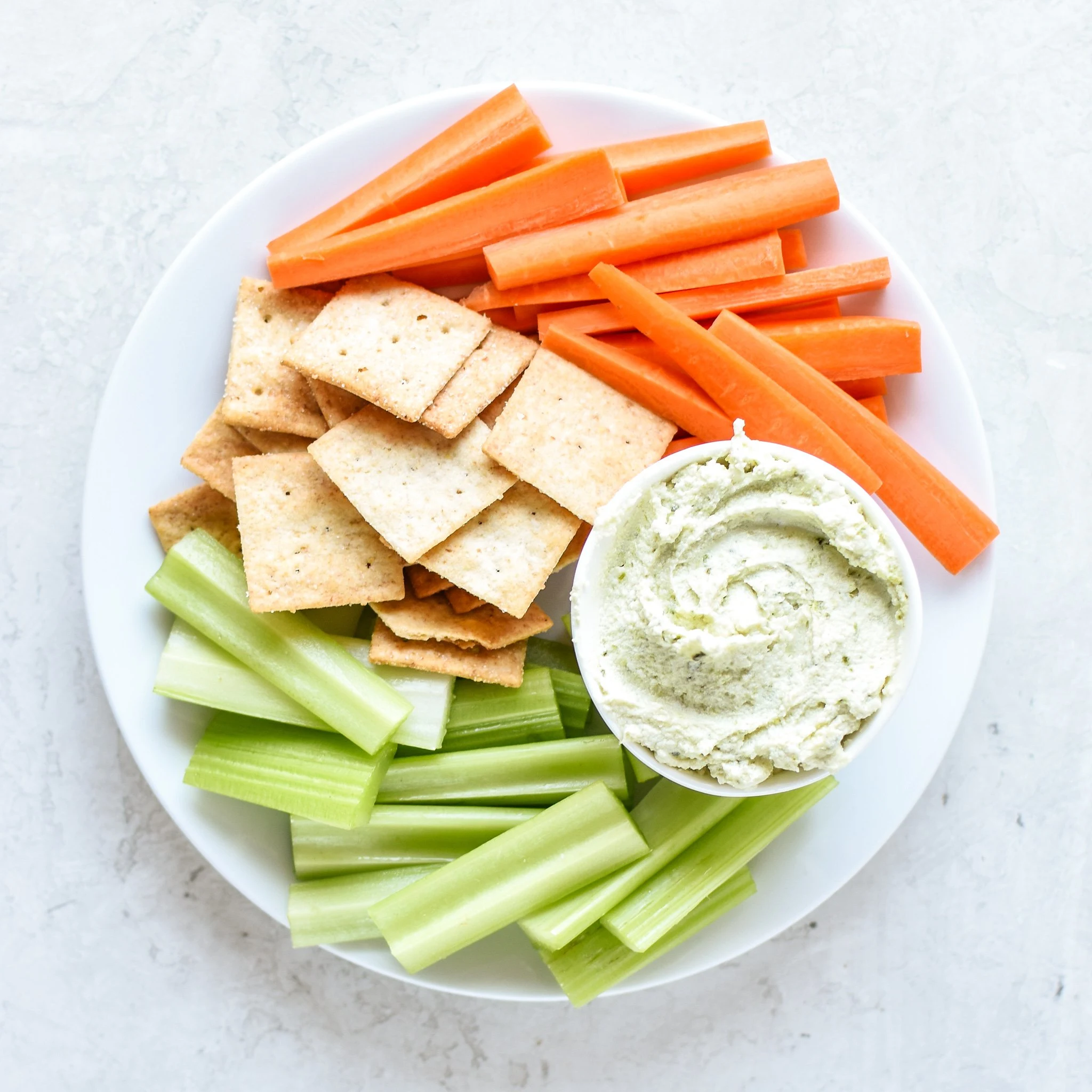 3-Ingredient Pesto Goat Cheese Dip