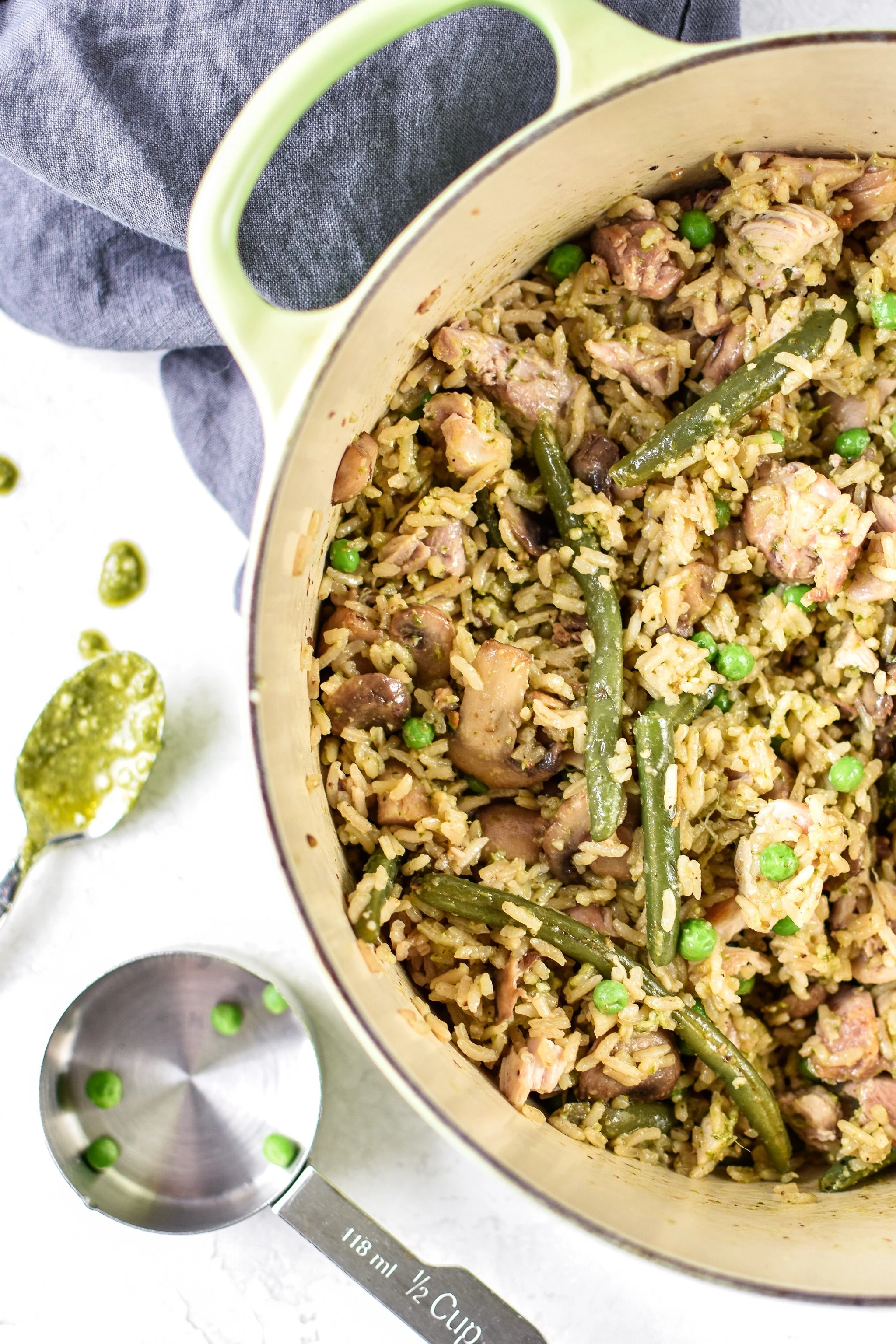 One-Pot Pesto Chicken and Rice