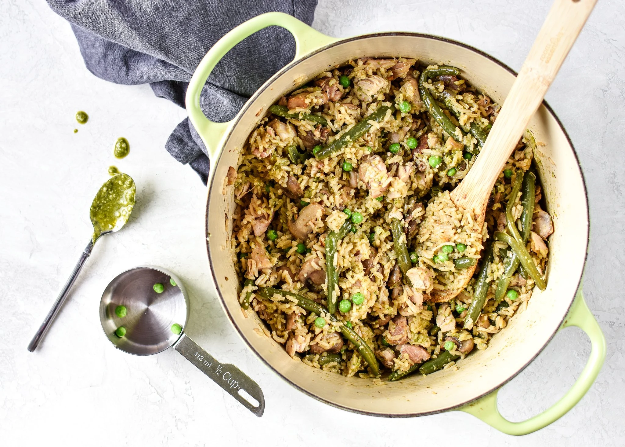 One-Pot Pesto Chicken and Rice