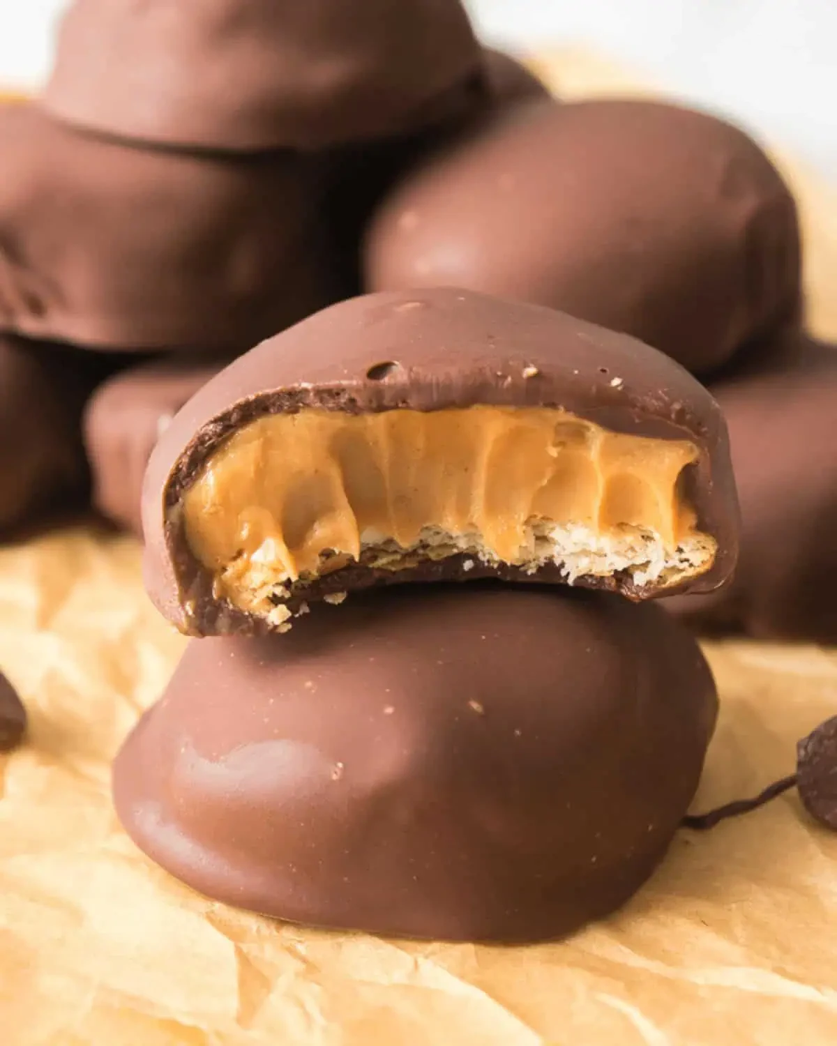 Peanut Butter Patties (Girl Scout Tagalongs)
