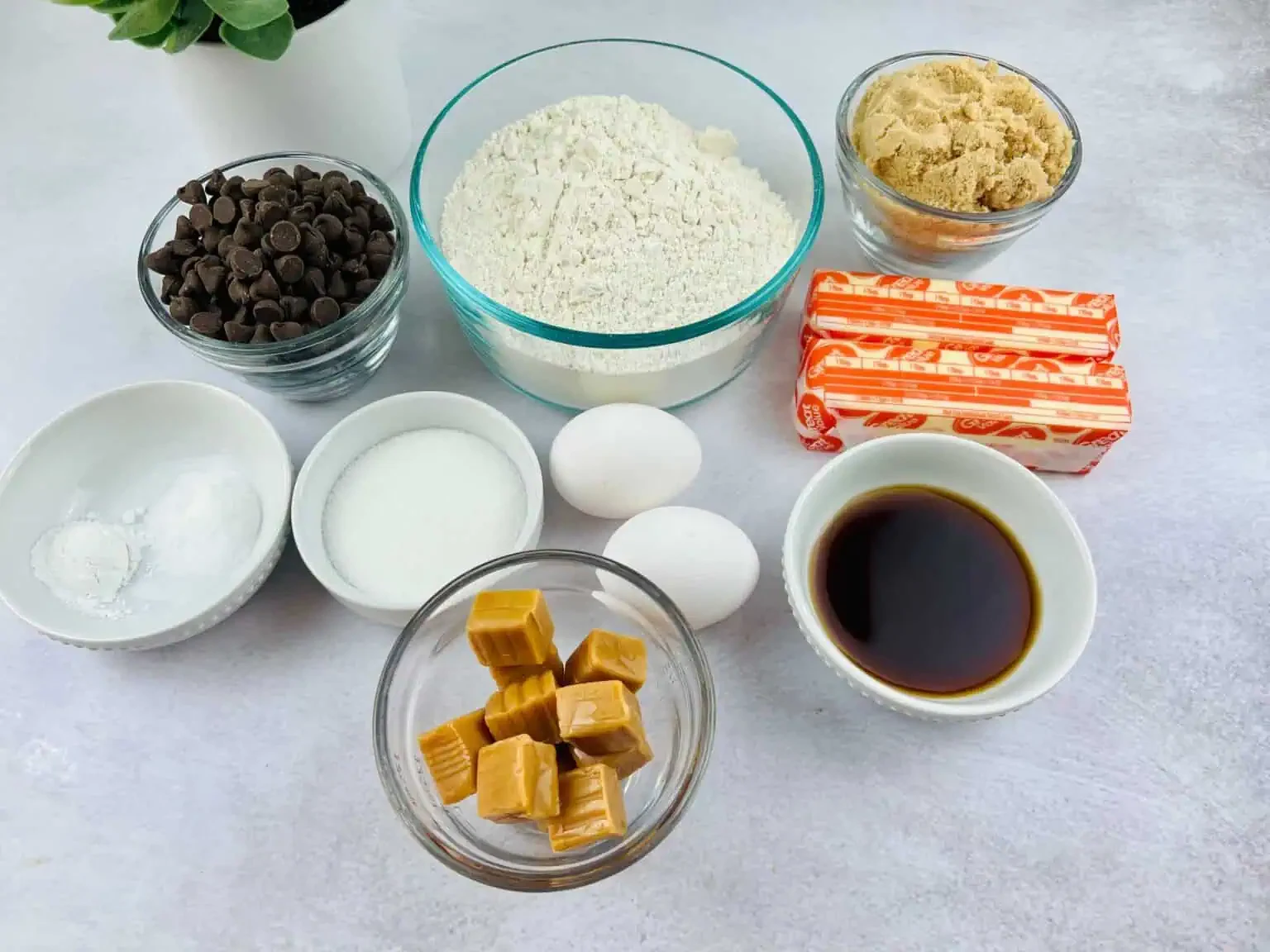 Caramel Chocolate Chip Cookies
