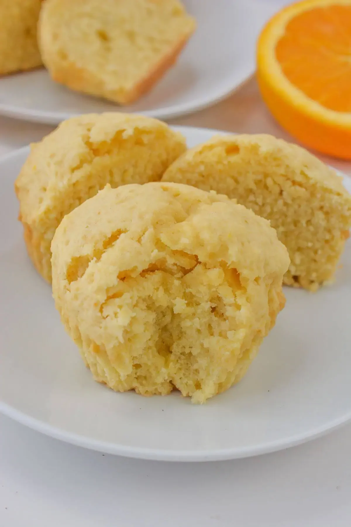 Orange Greek Yogurt Muffins