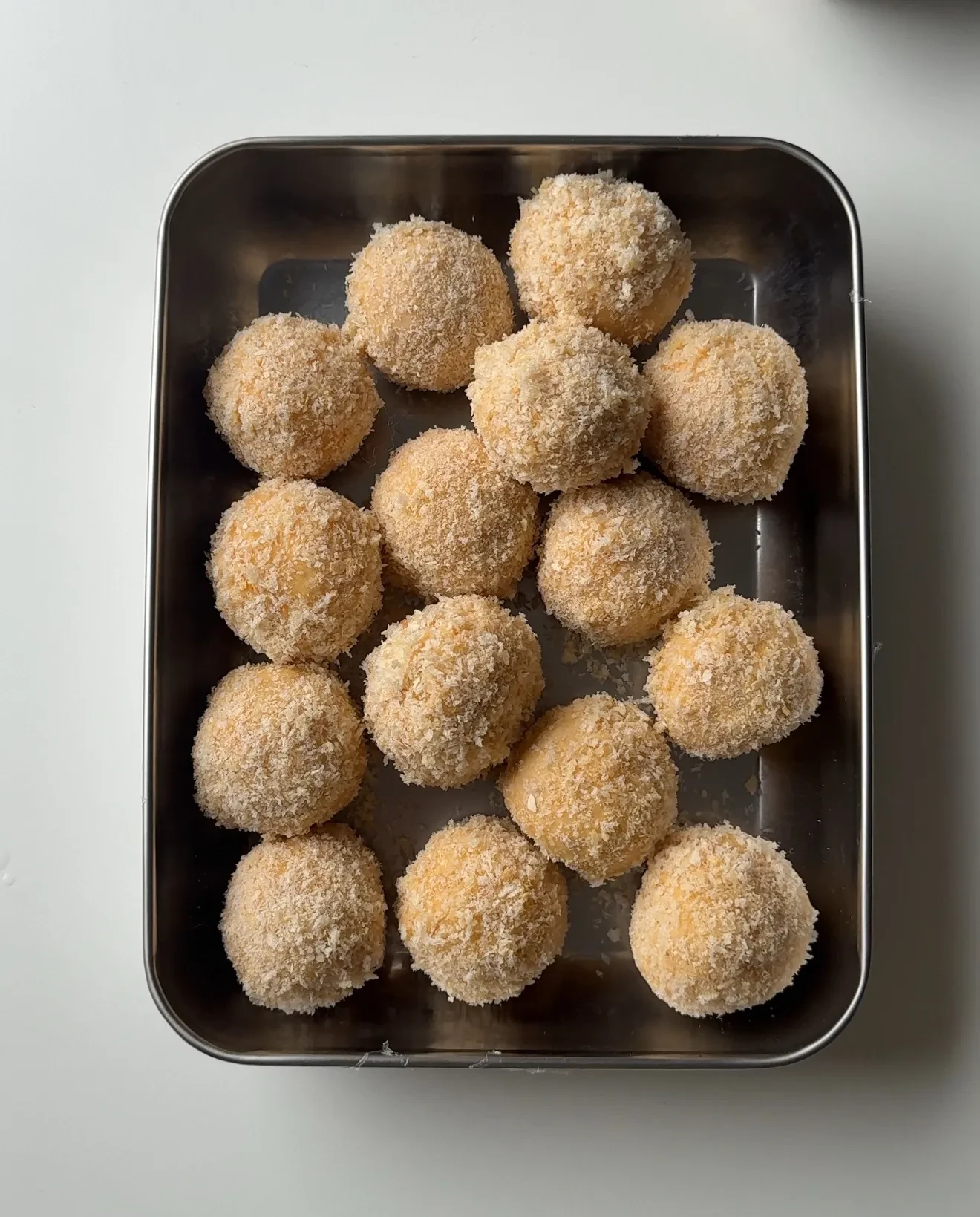 Cheese Stuffed Crispy Buffalo Potato Balls