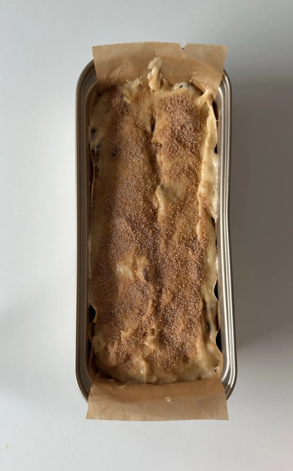 Cinnamon Roll Banana Bread with Cream Cheese Frosting