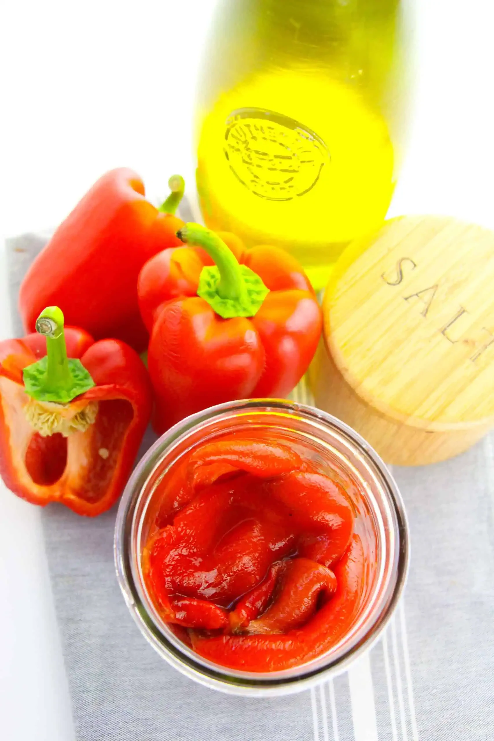 Homemade Roasted Red Bell Peppers