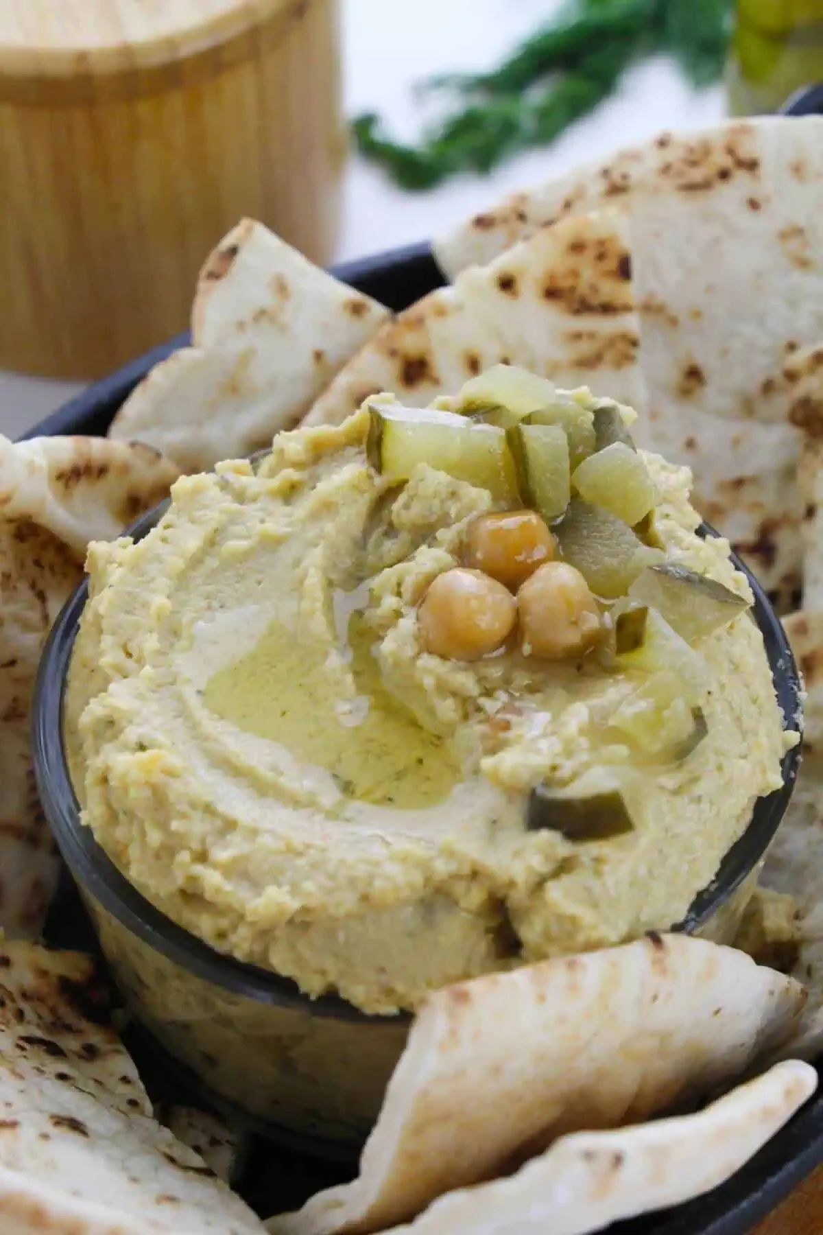 Dill Pickle Hummus