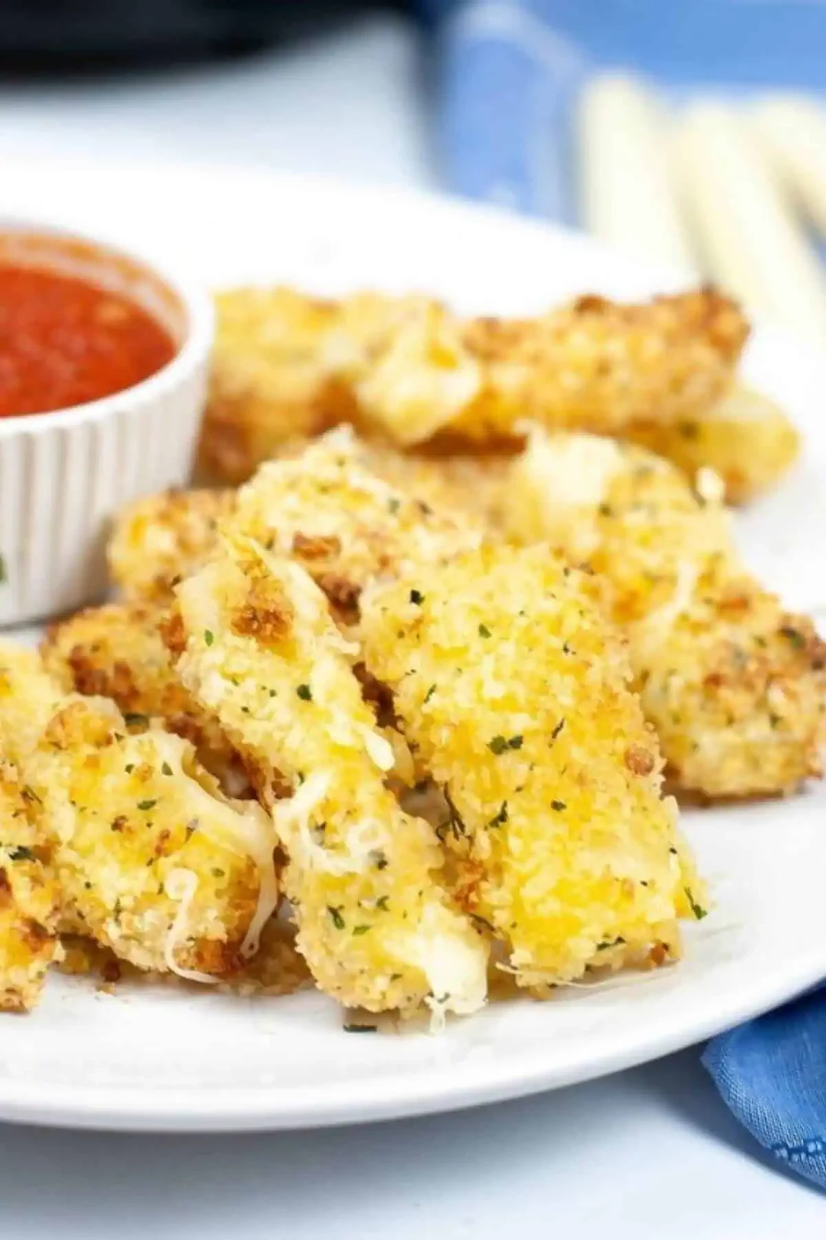 Homemade Air Fryer Mozzarella Sticks