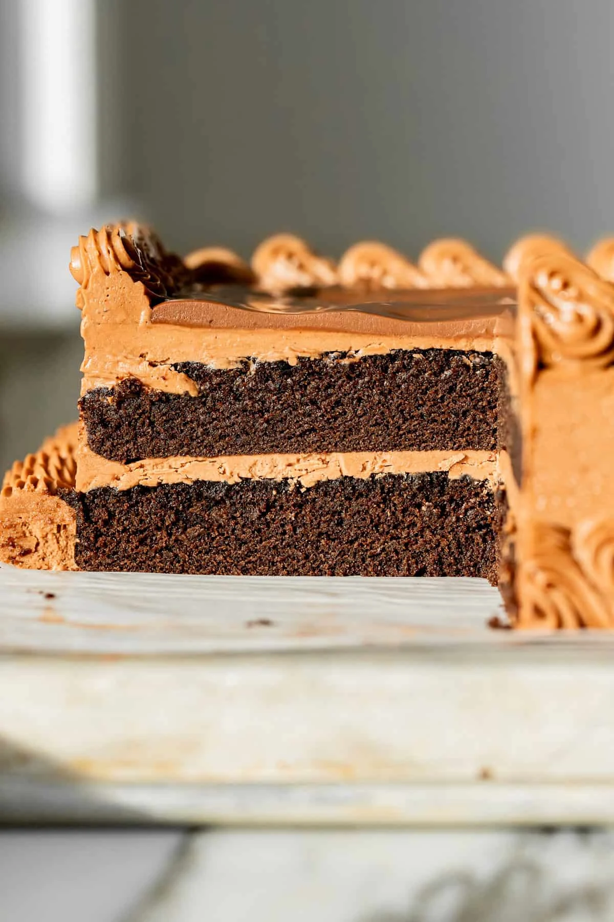 Sheet Pan Chocolate Birthday Cake