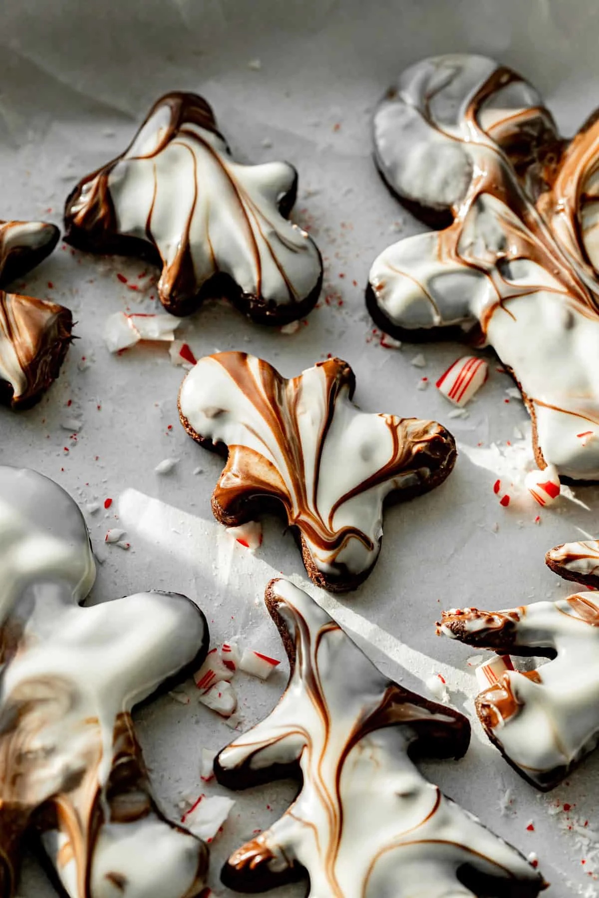 Chocolate Peppermint Bark Sugar Cookies