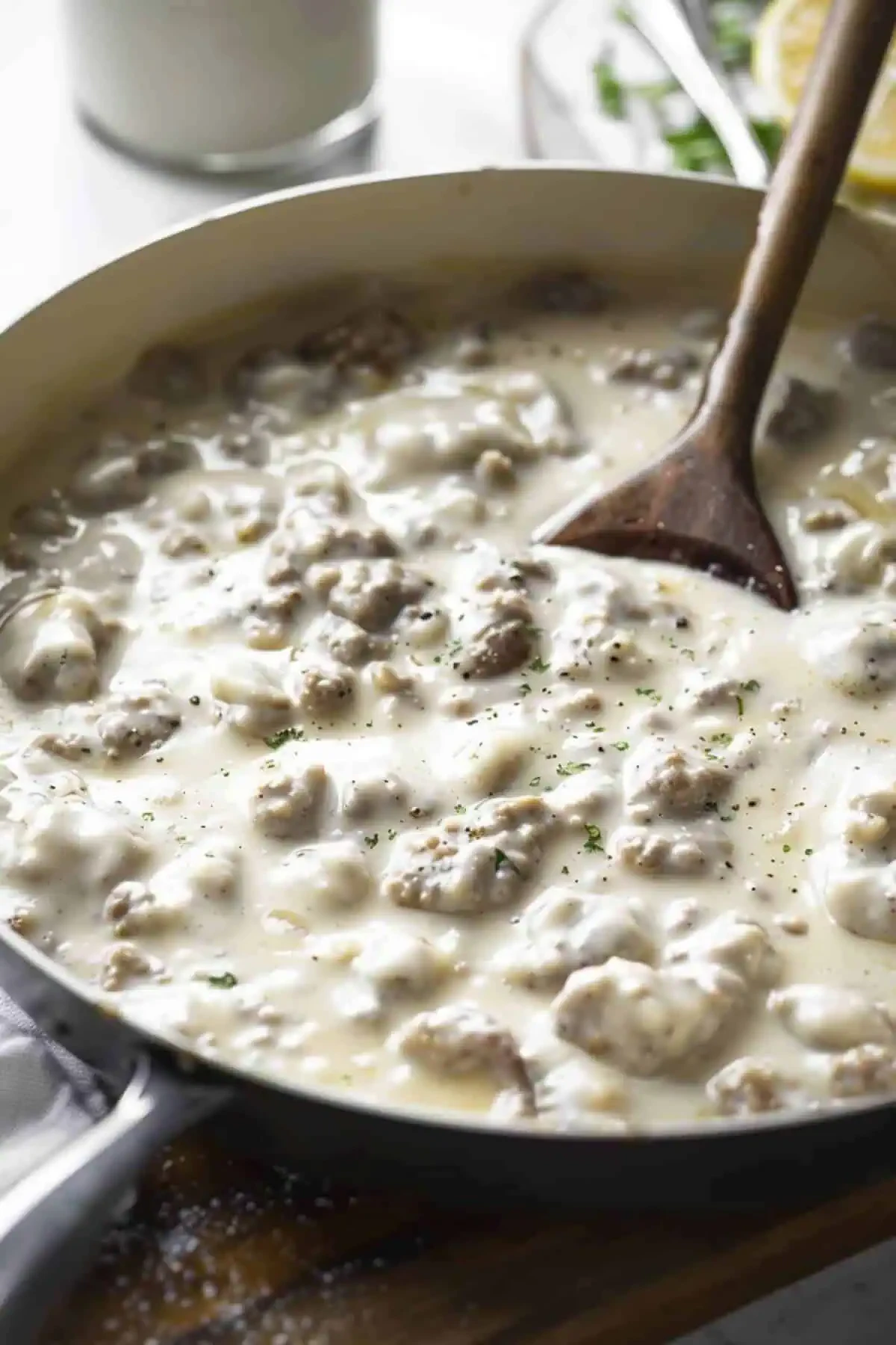 Sausage Cheese Biscuits with Gravy