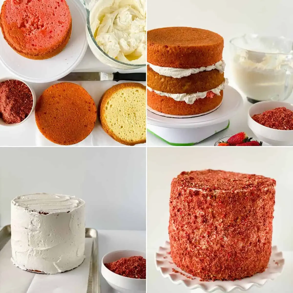 Strawberry Crunch Cake