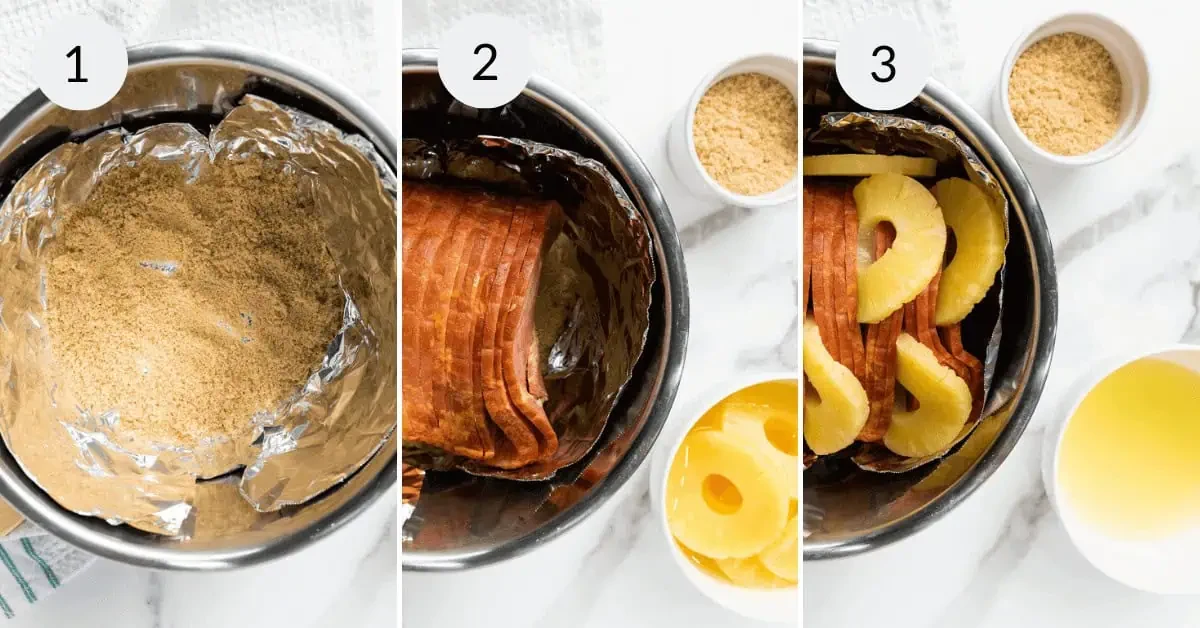 Instant Pot Ham with Pineapple and Brown Sugar