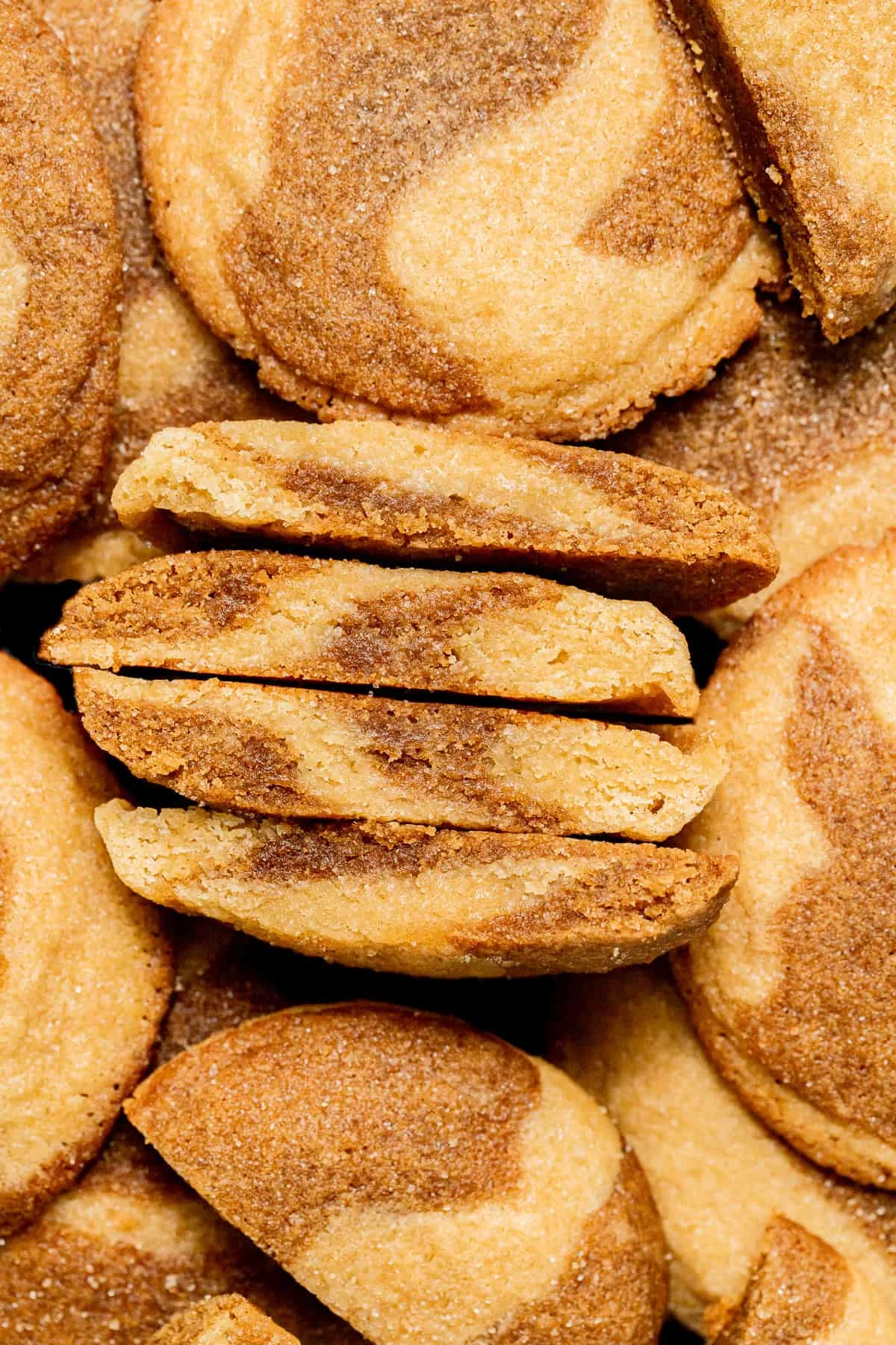 Marbled Ginger Molasses Snickerdoodles