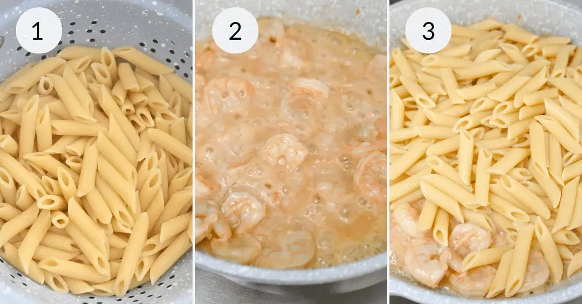 Parmesan Shrimp Pasta