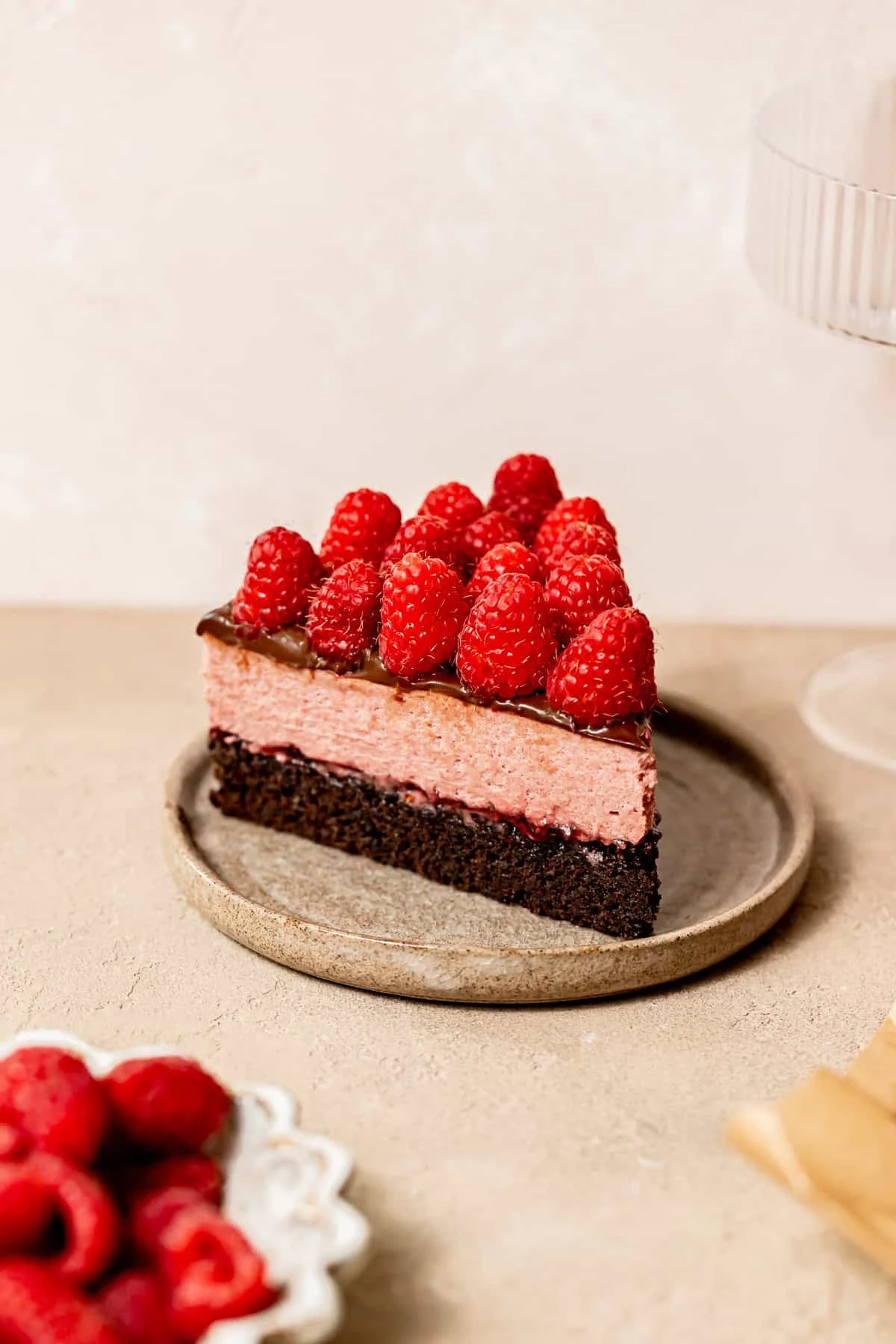 Chocolate Raspberry Mousse Cake