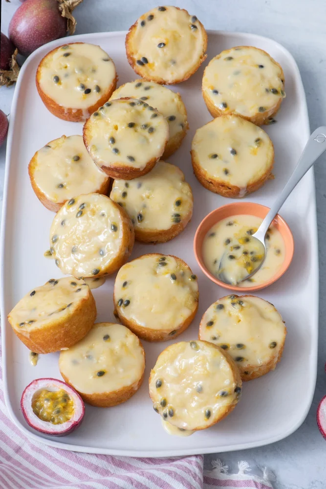 Passionfruit Pound Cake Muffins