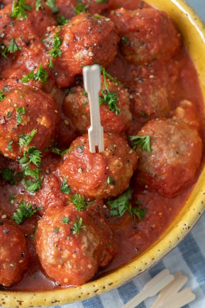 Cheesy Meatballs