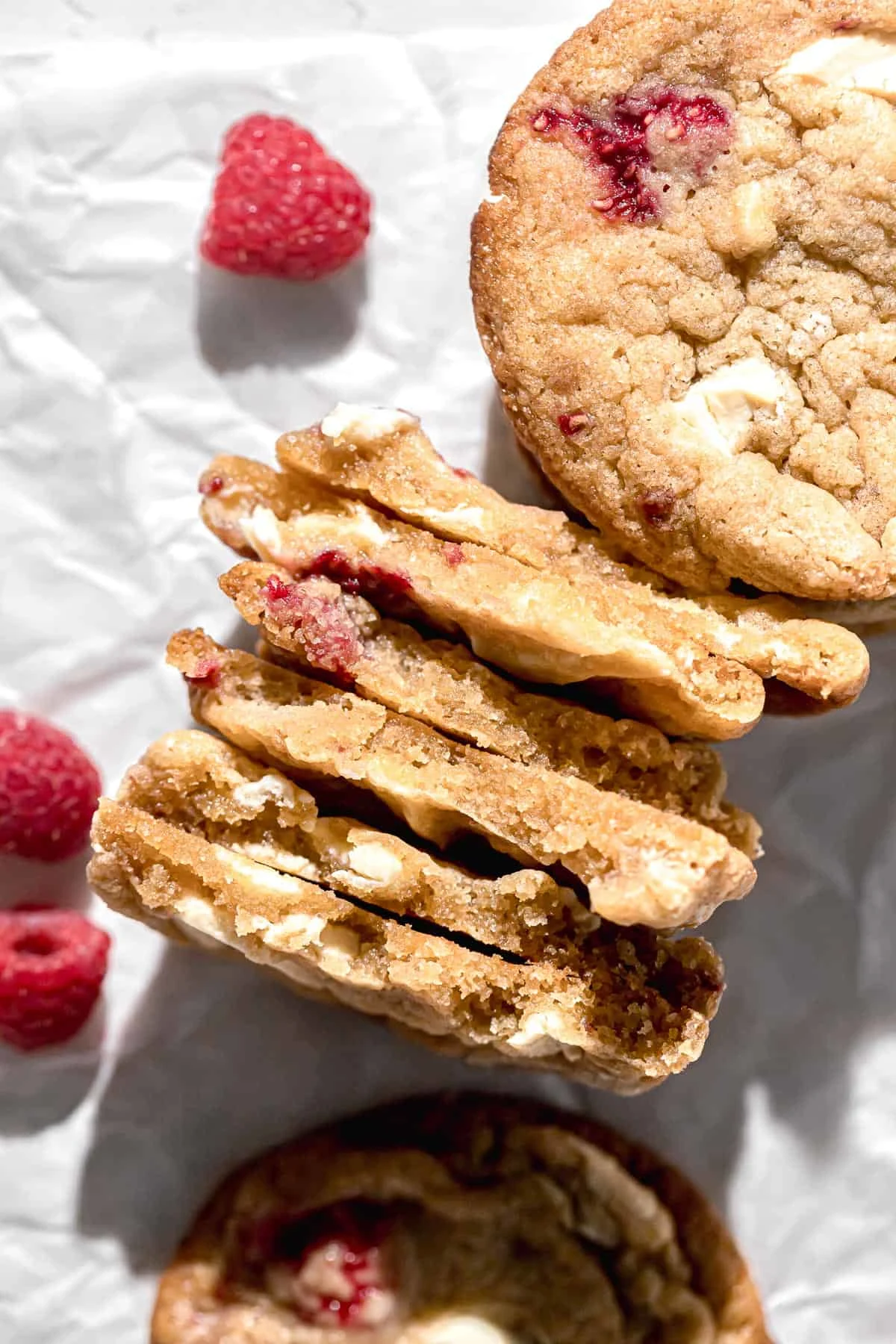 Raspberry White Chocolate Cookies