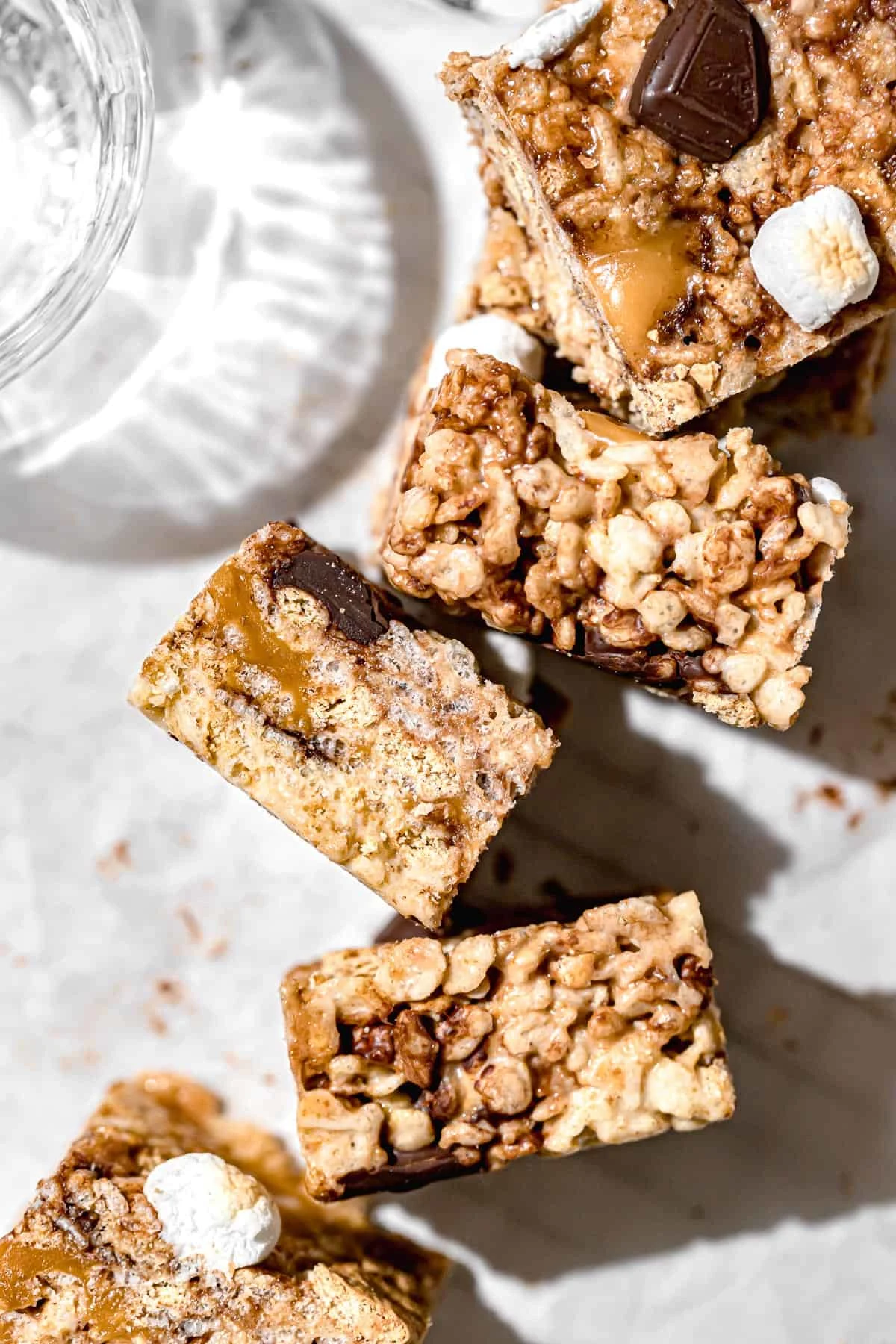 Caramel S'mores Rice Krispie Treats