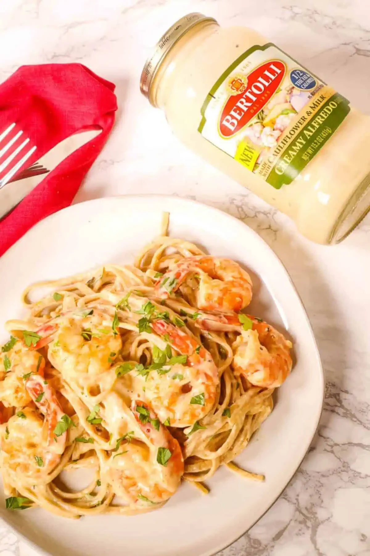 Easy Shrimp Alfredo