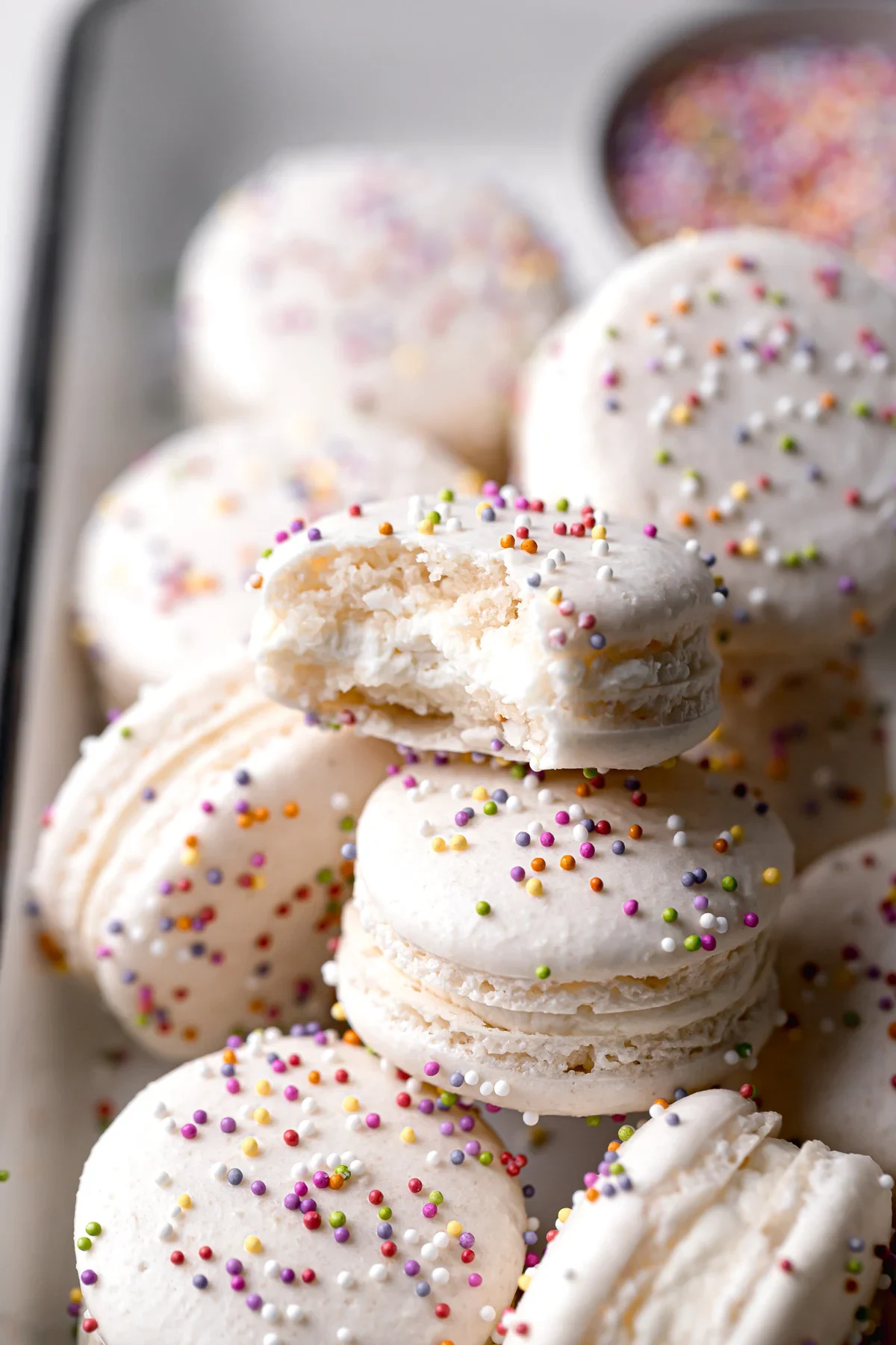 Birthday Cake Macarons