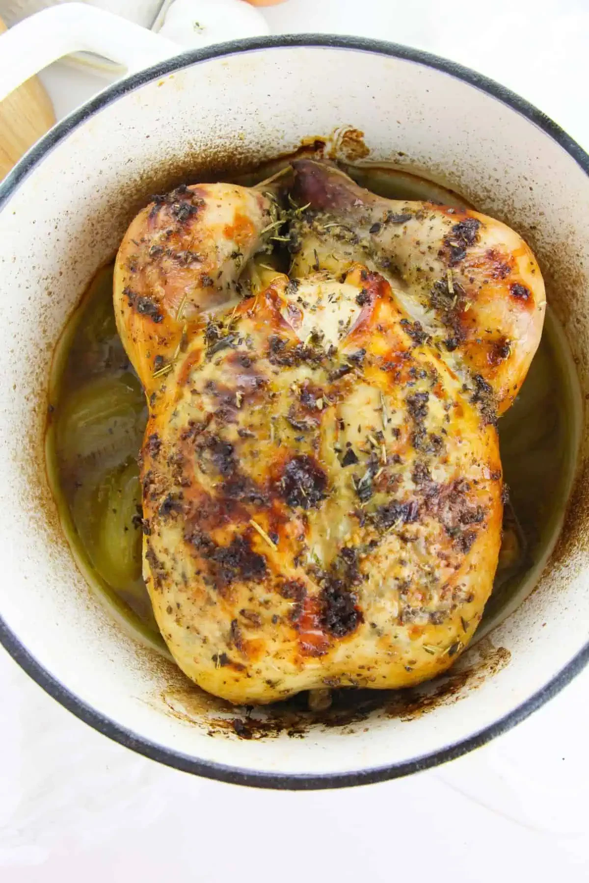 Dutch Oven Roasted Chicken