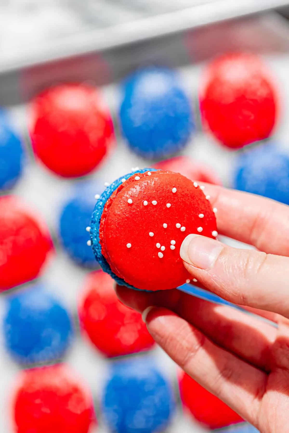 4th of July Macarons