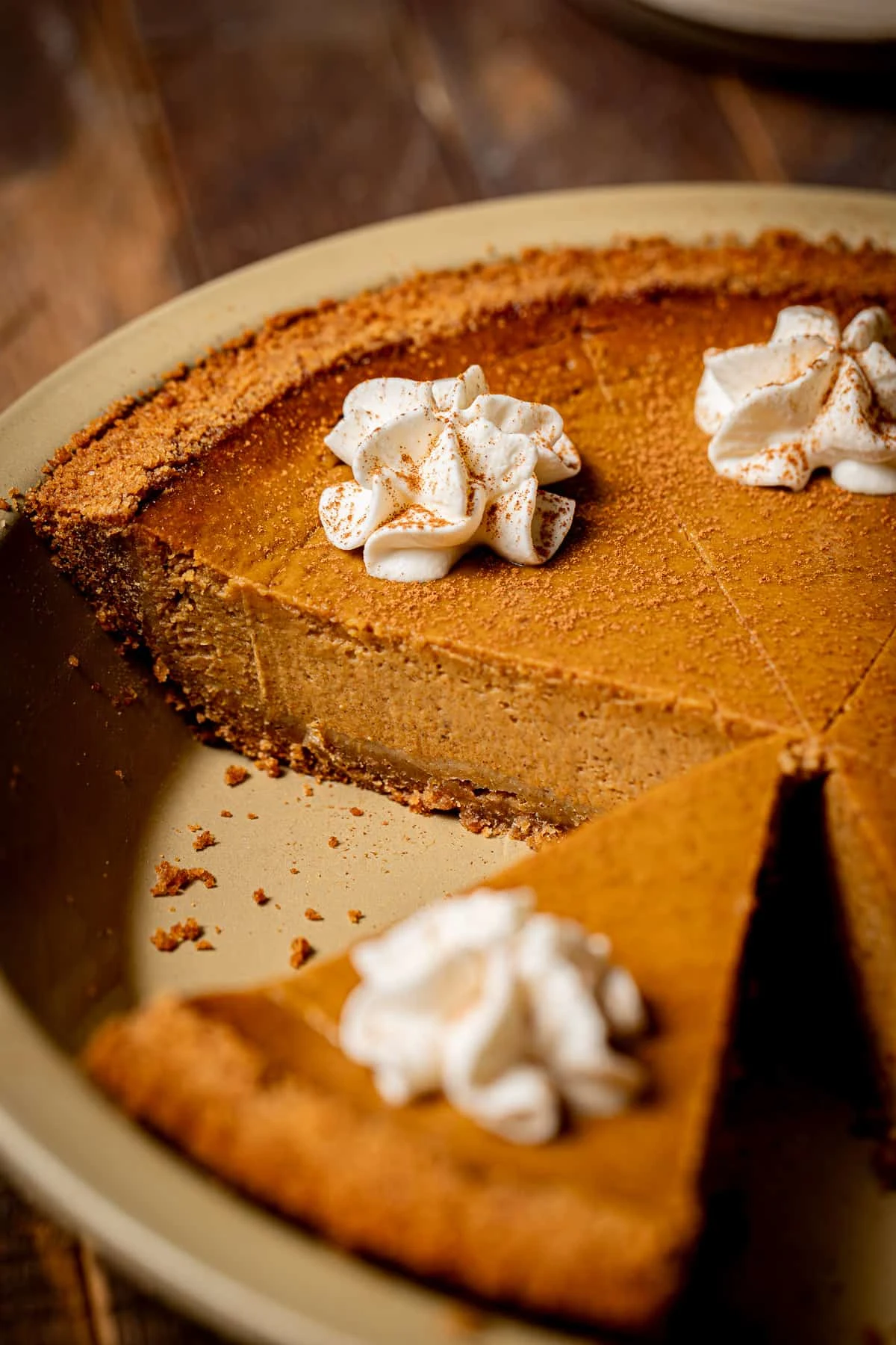 Pumpkin Pie with Graham Cracker Crust