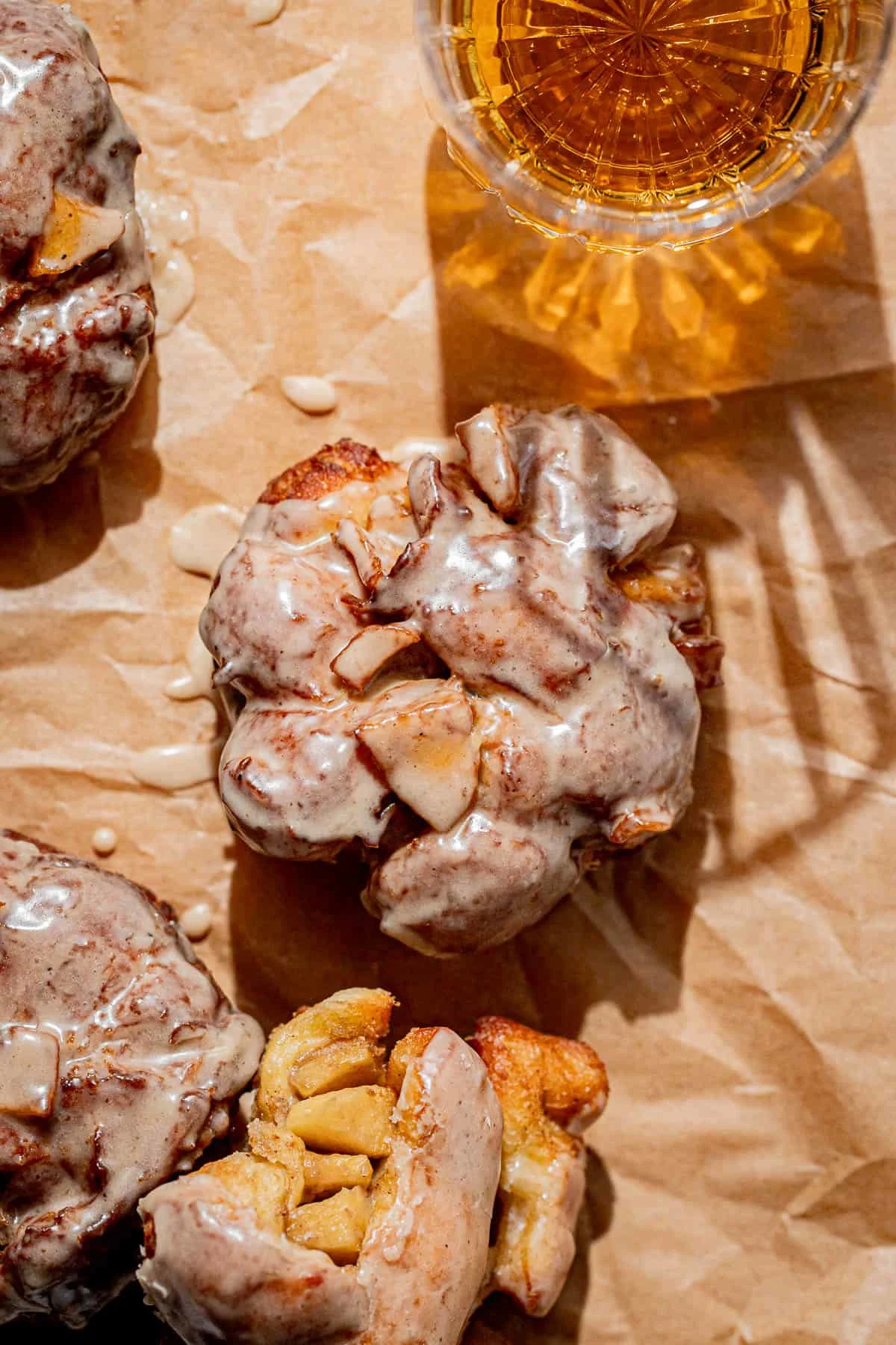 Boozy Bourbon Apple Fritters