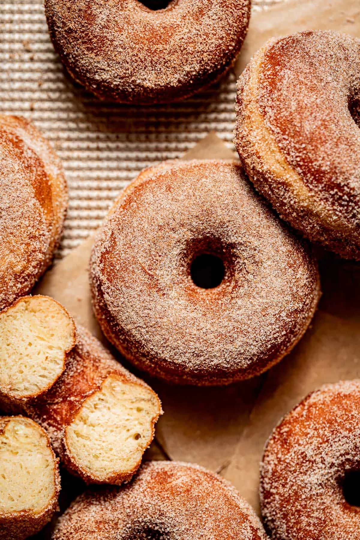 Cinnamon Sugar Brioche Donuts