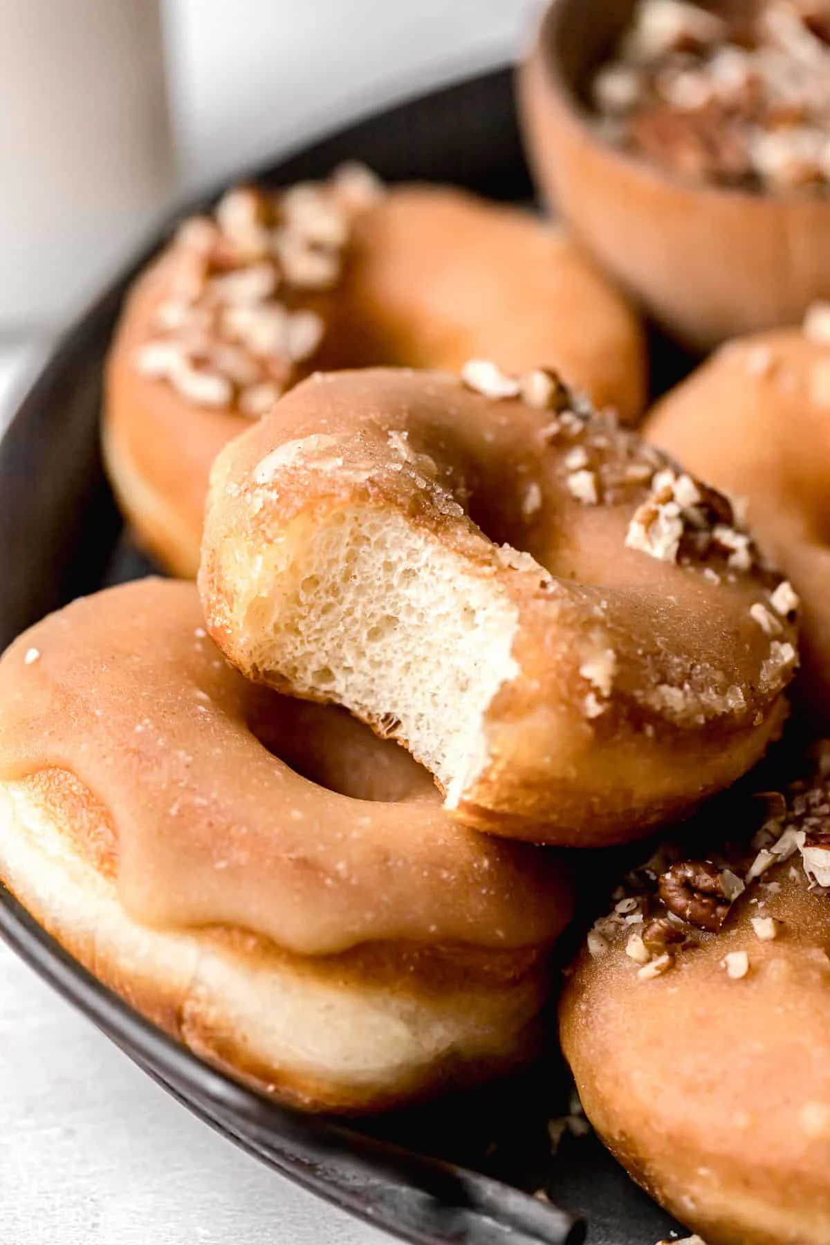 Maple Glazed Brioche Donuts