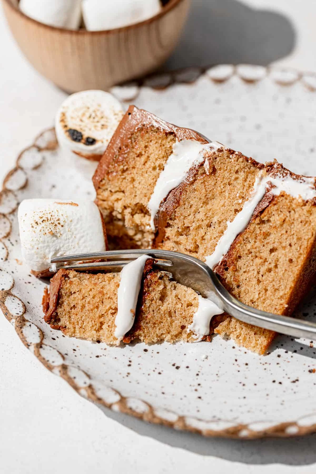 Graham Cracker S'mores Cake