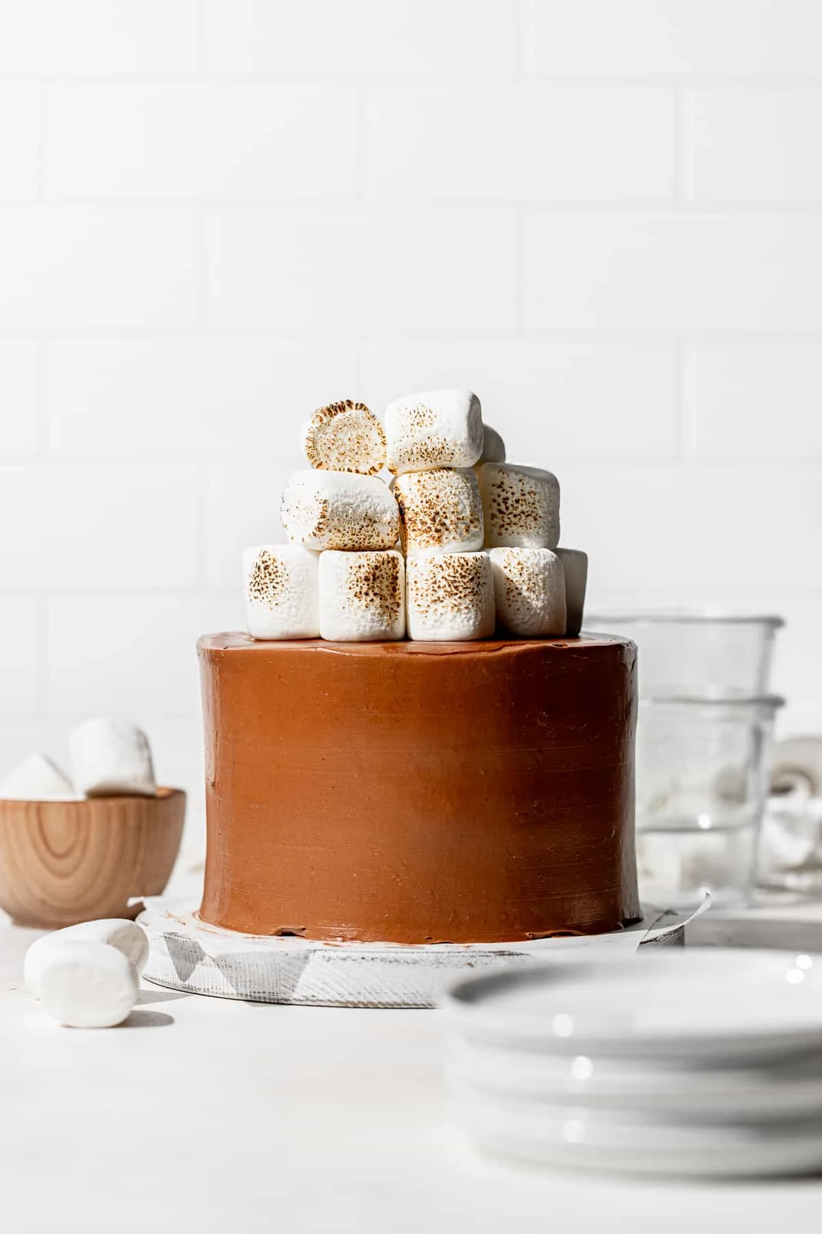 Graham Cracker S'mores Cake