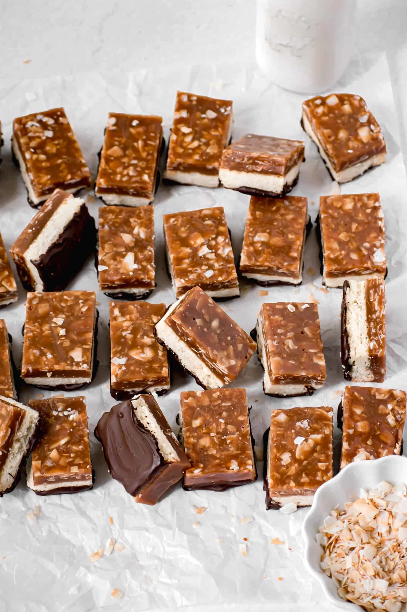 Homemade Samoa Bars
