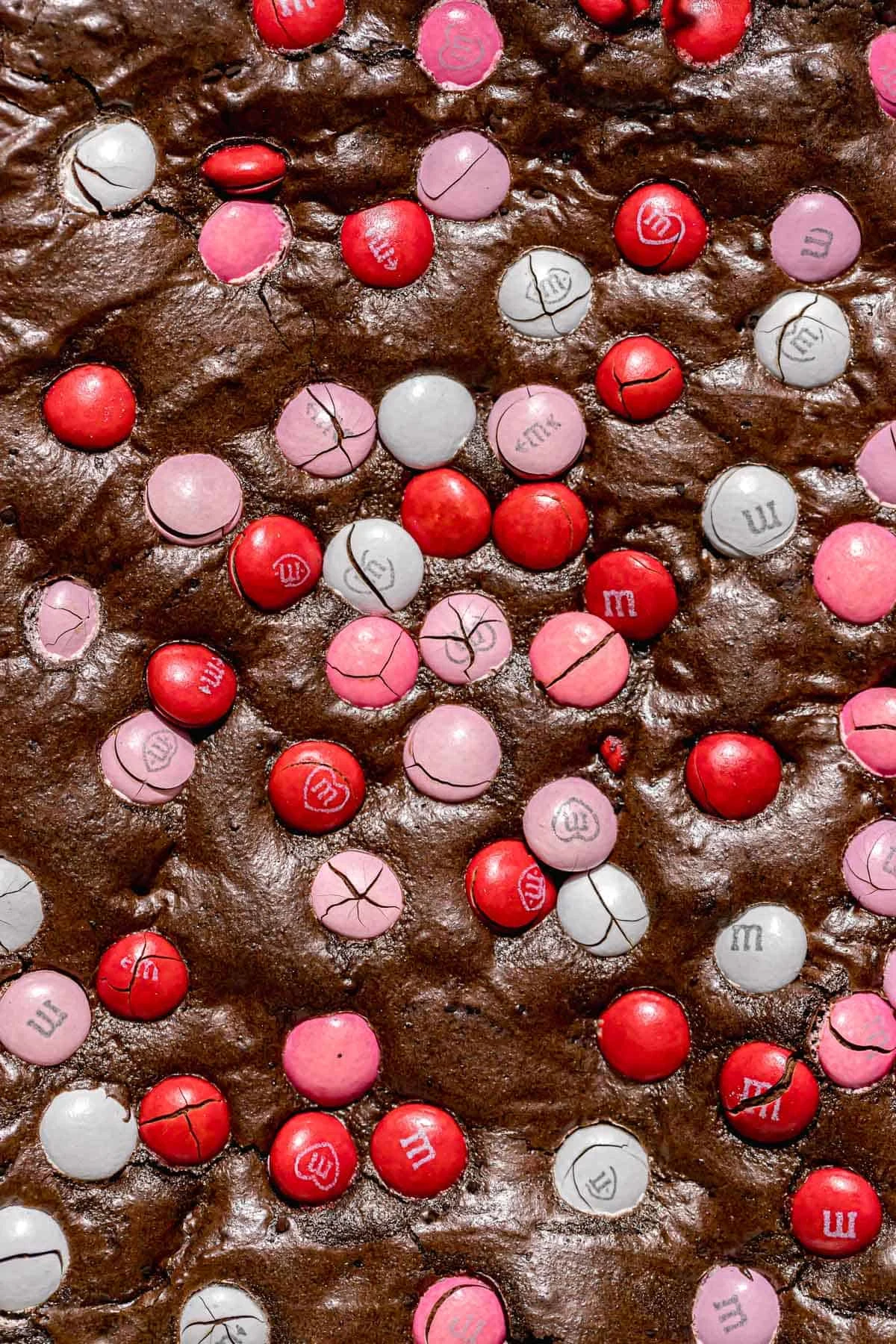 Valentine's M&M Brownies