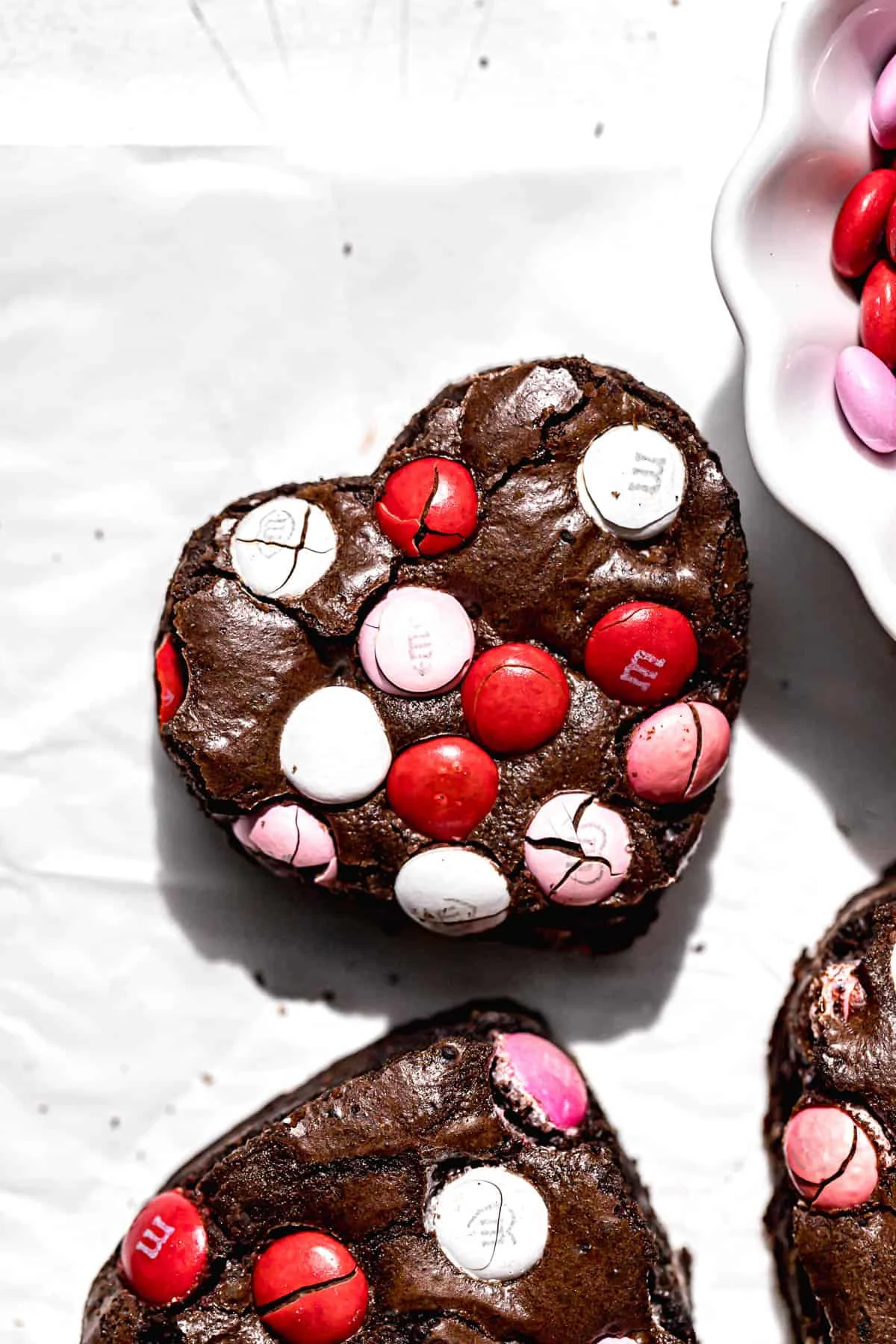 Valentine's M&M Brownies