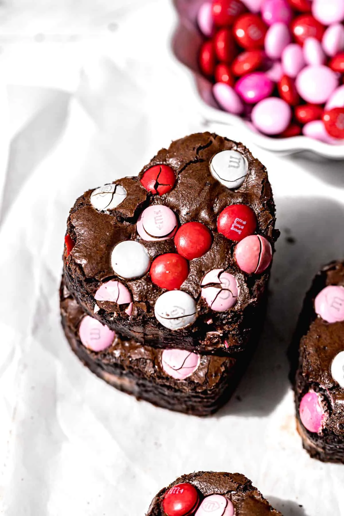 Valentine's M&M Brownies