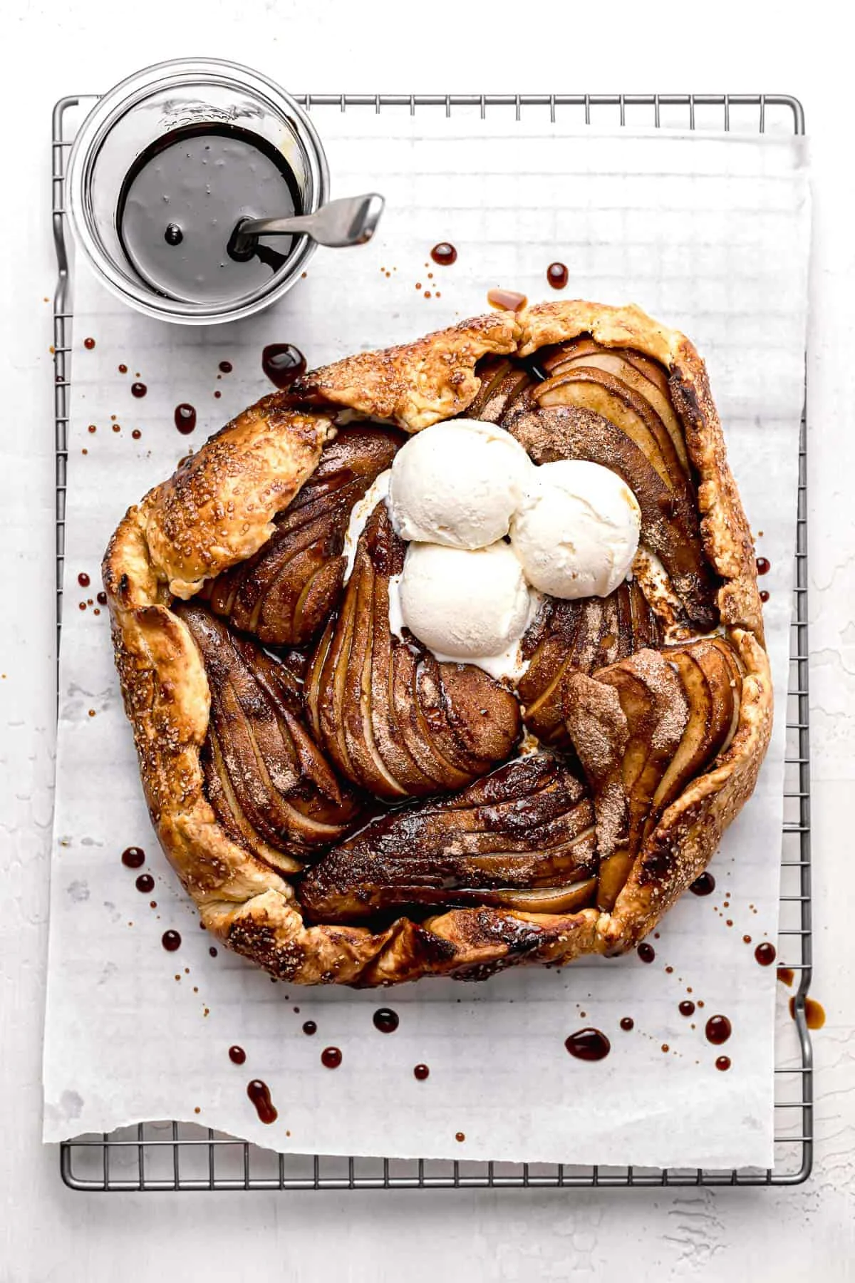 Balsamic Molasses Pear Galette