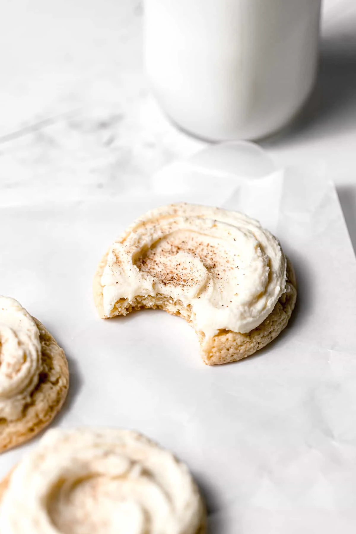 Frosted Eggnog Cookies