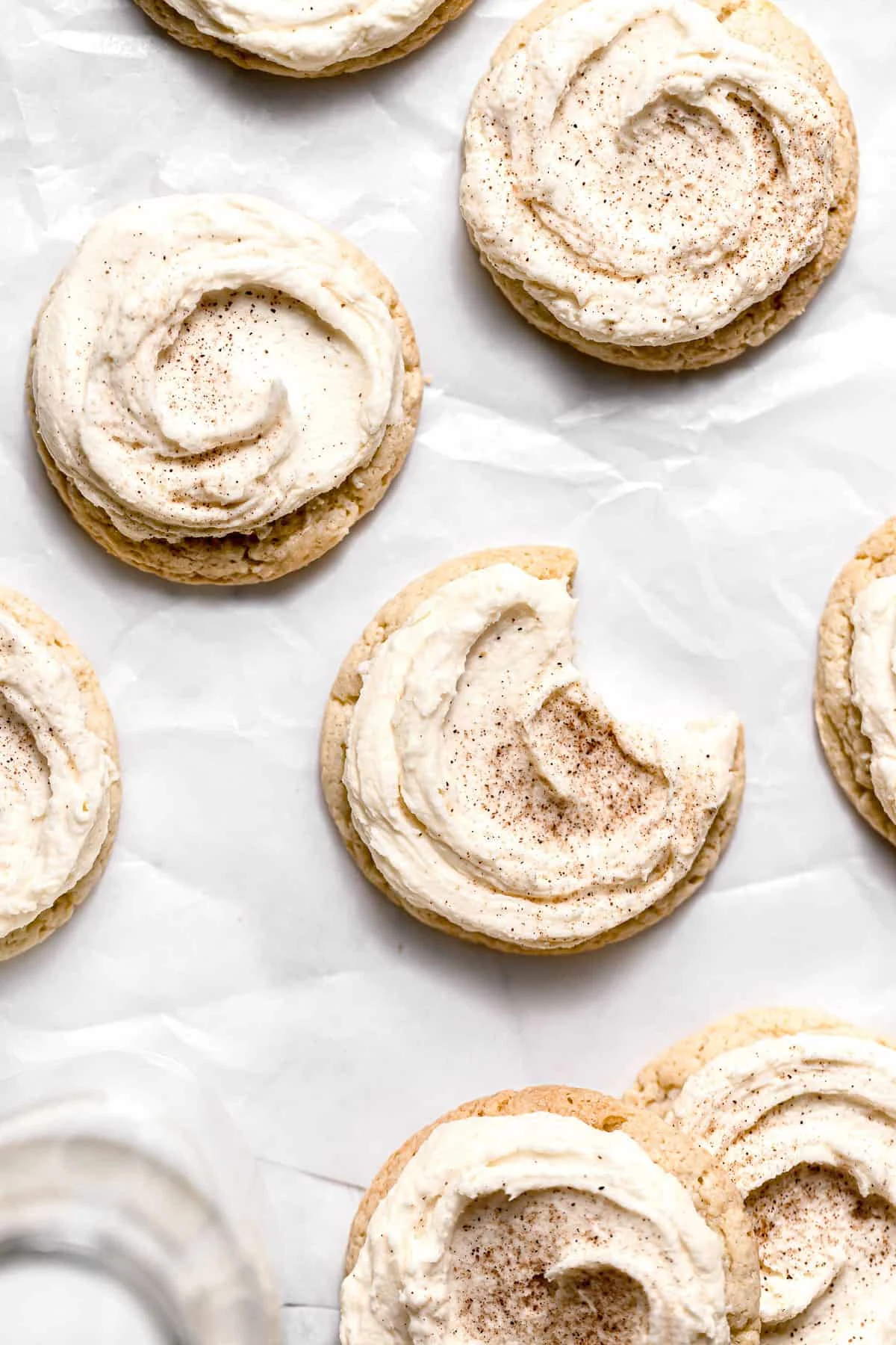 Frosted Eggnog Cookies